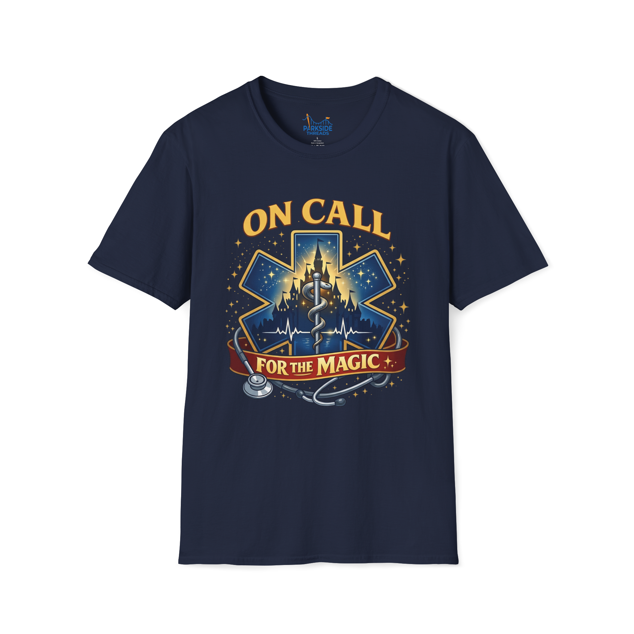 On Call For The Magic EMS First Responder Theme Park T-Shirt