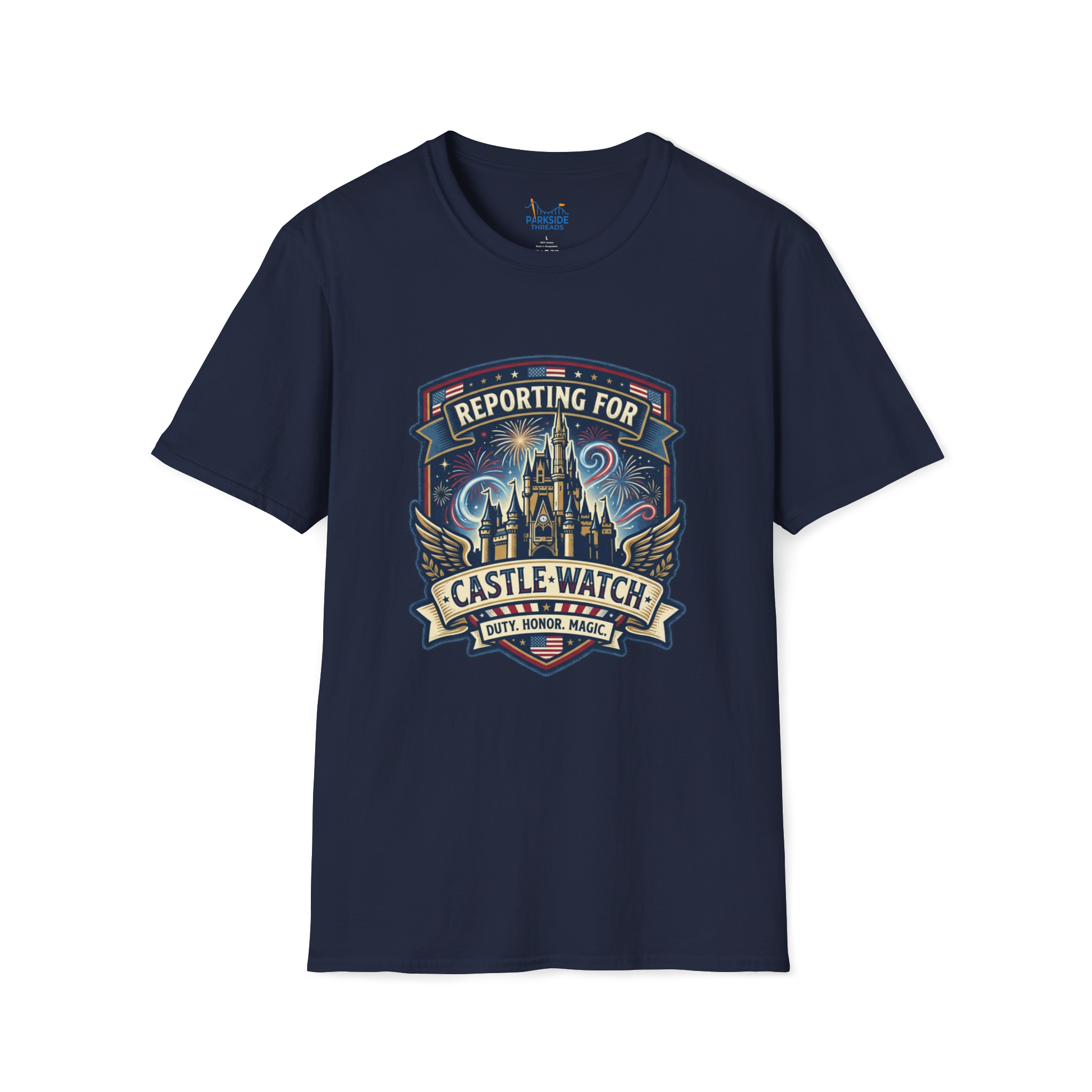 Reporting for Castle Watch Military Family Vacation Tee