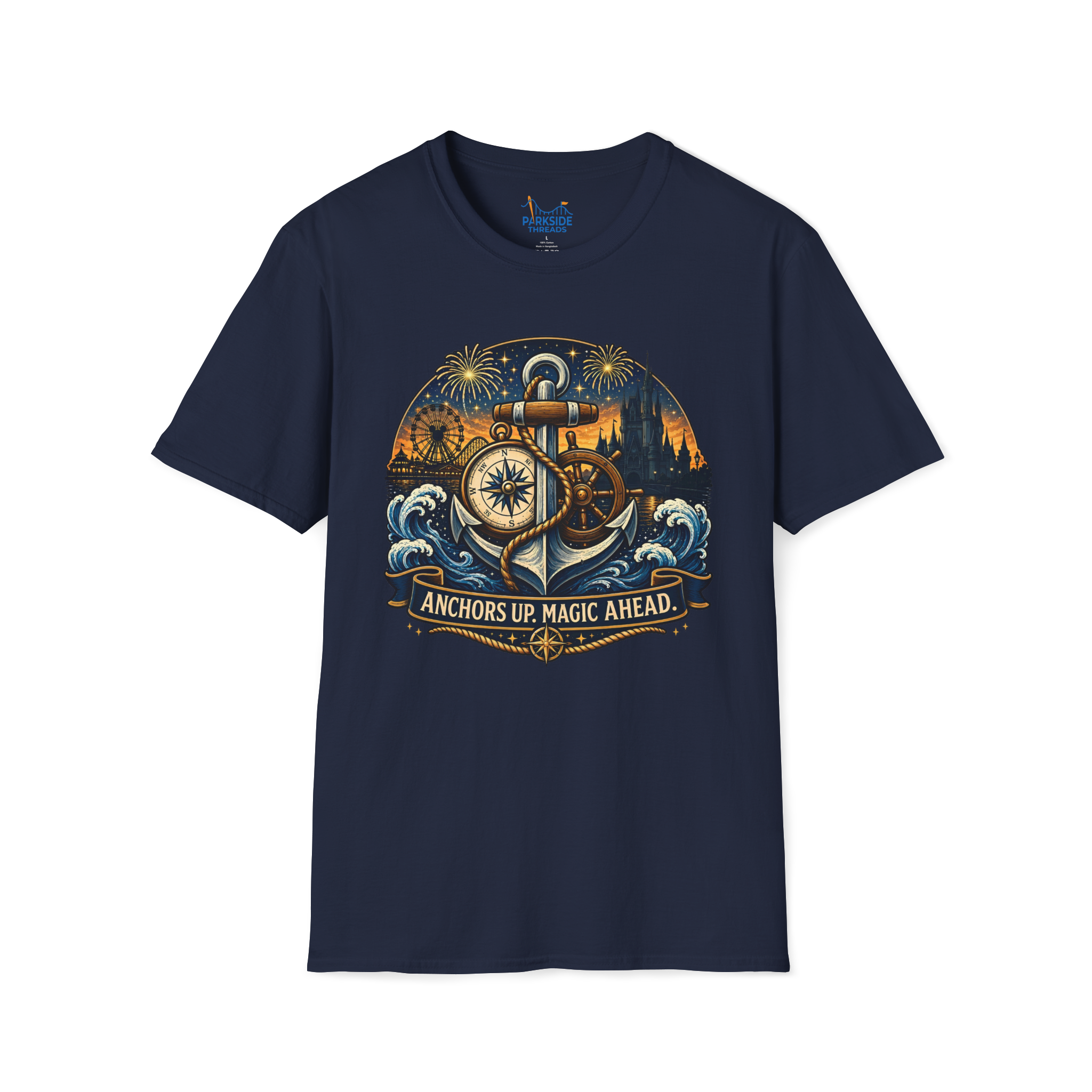 Anchors Up Magic Ahead Navy Shirt