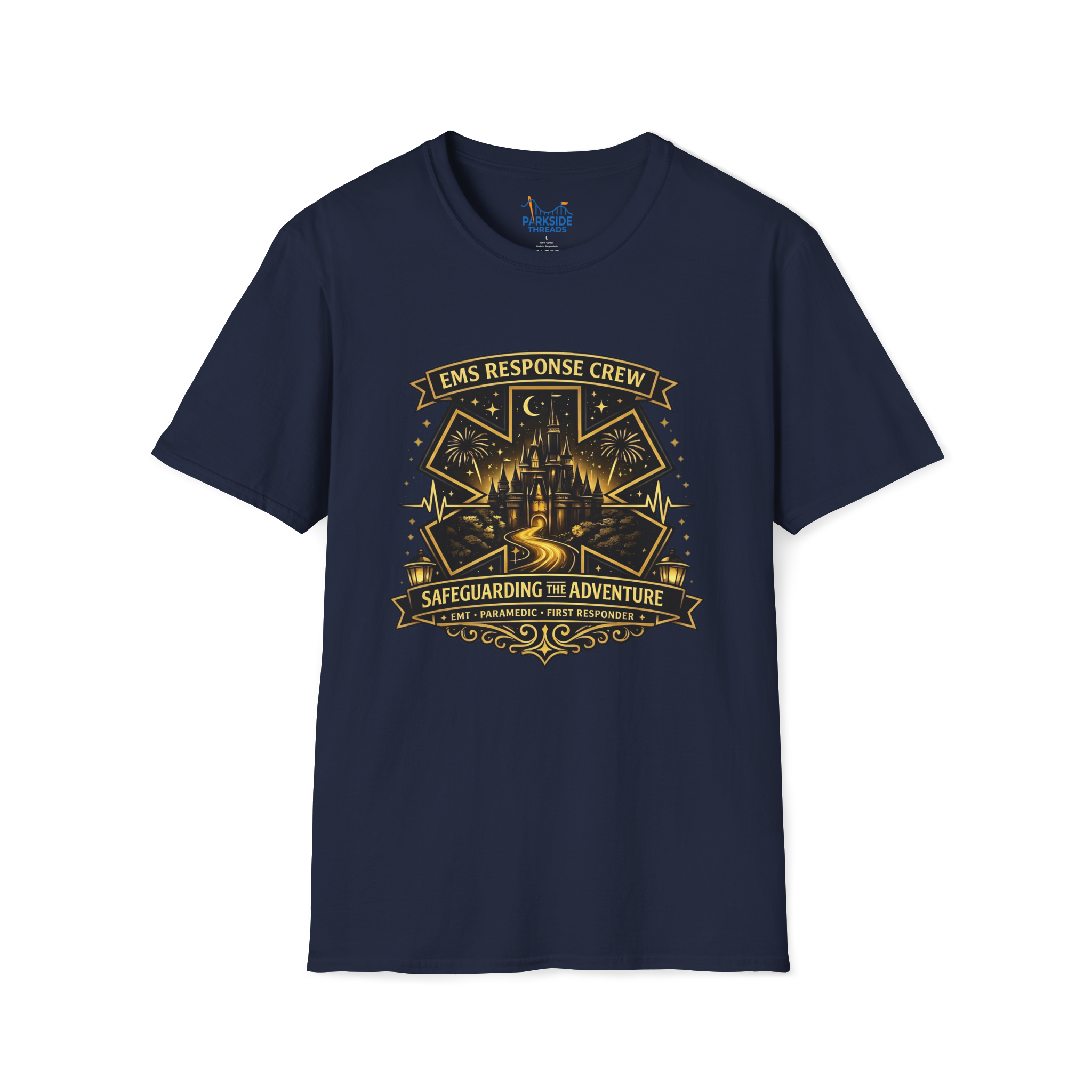 Safeguarding the Adventure EMS First Responder Theme Park T-Shirt