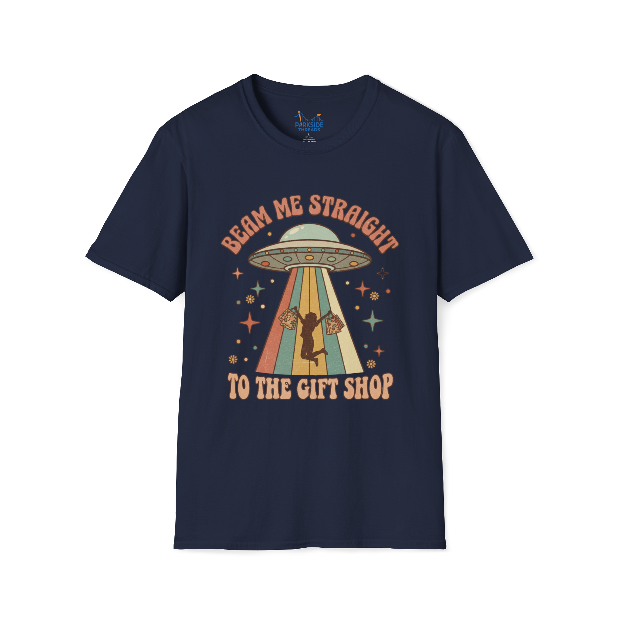 Beam Me Straight to the Gift Shop – Theme Park Mom Tee