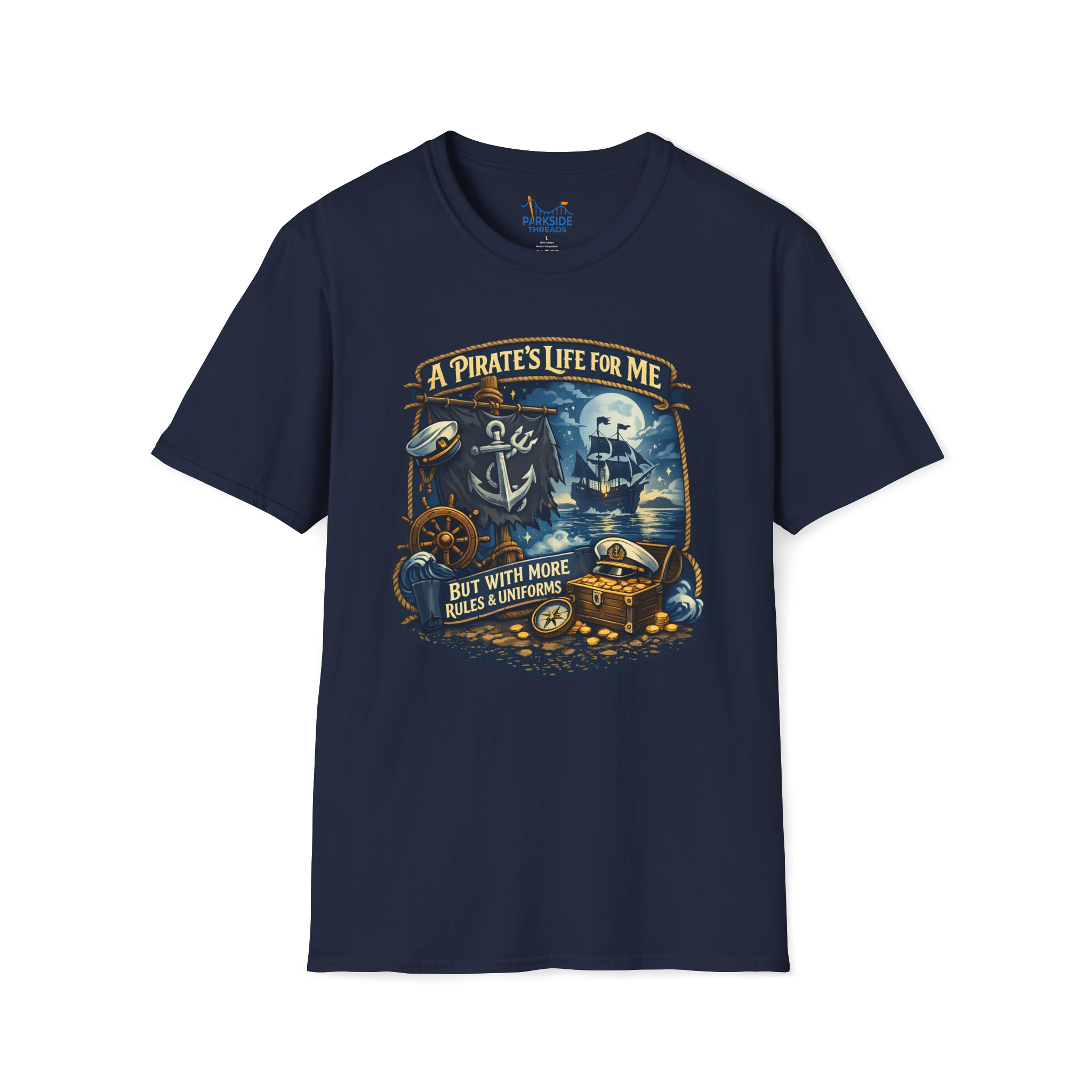 Pirate Life Navy Vacation Shirt