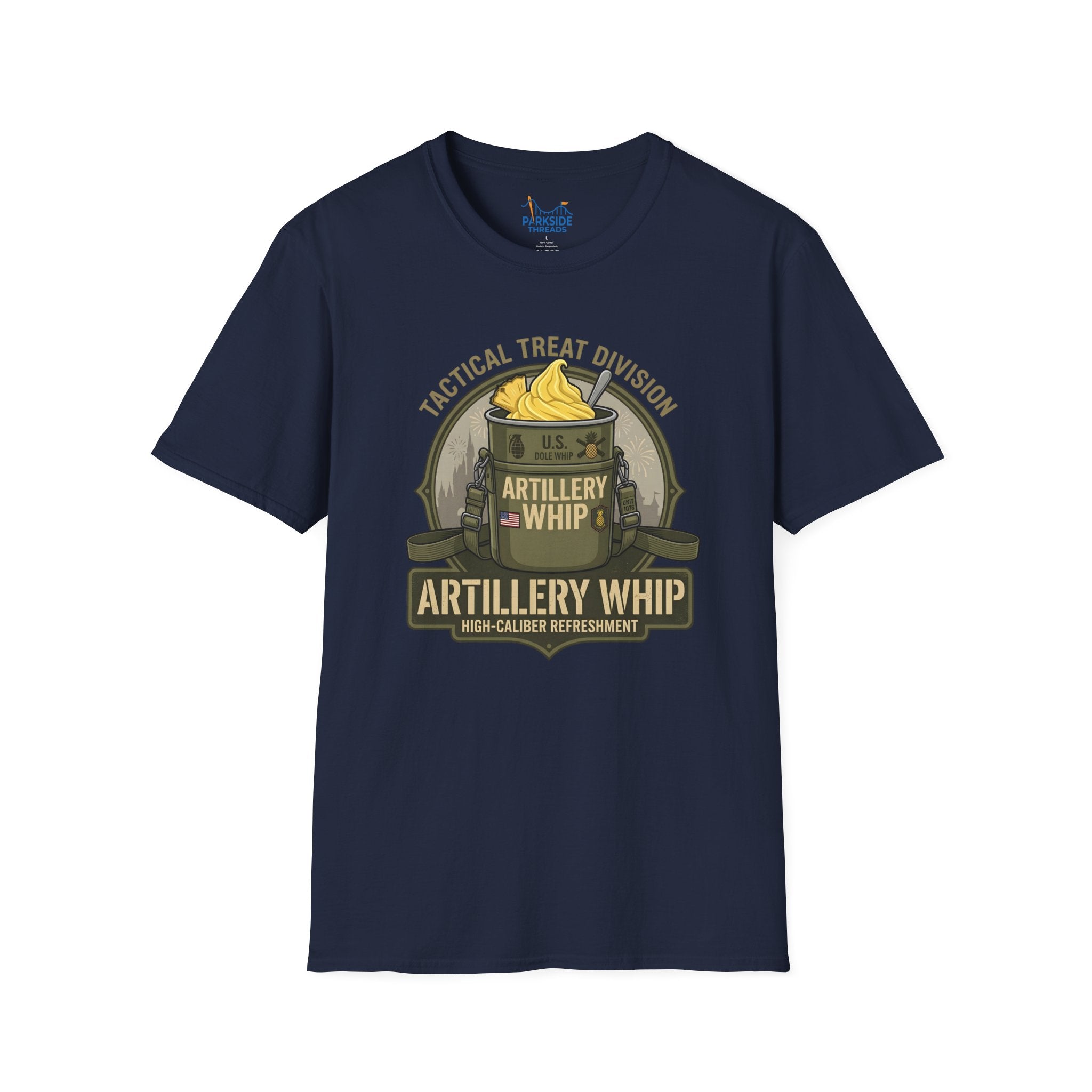 Artillery Whip Army Snack Shirt – Funny Military Theme Park Tee