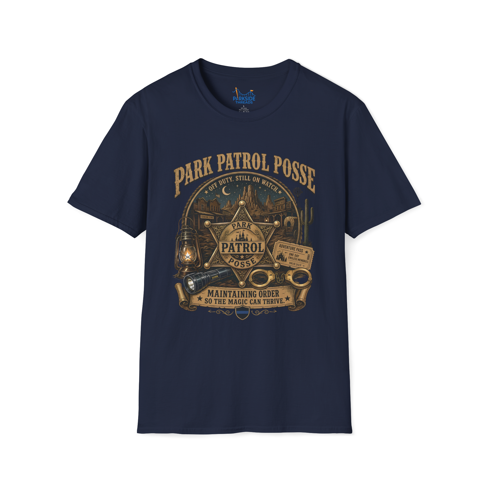 Park Patrol Posse Police Officer Theme Park Shirt, Off Duty Cop Western Vacation Tee, Law Enforcement Gift