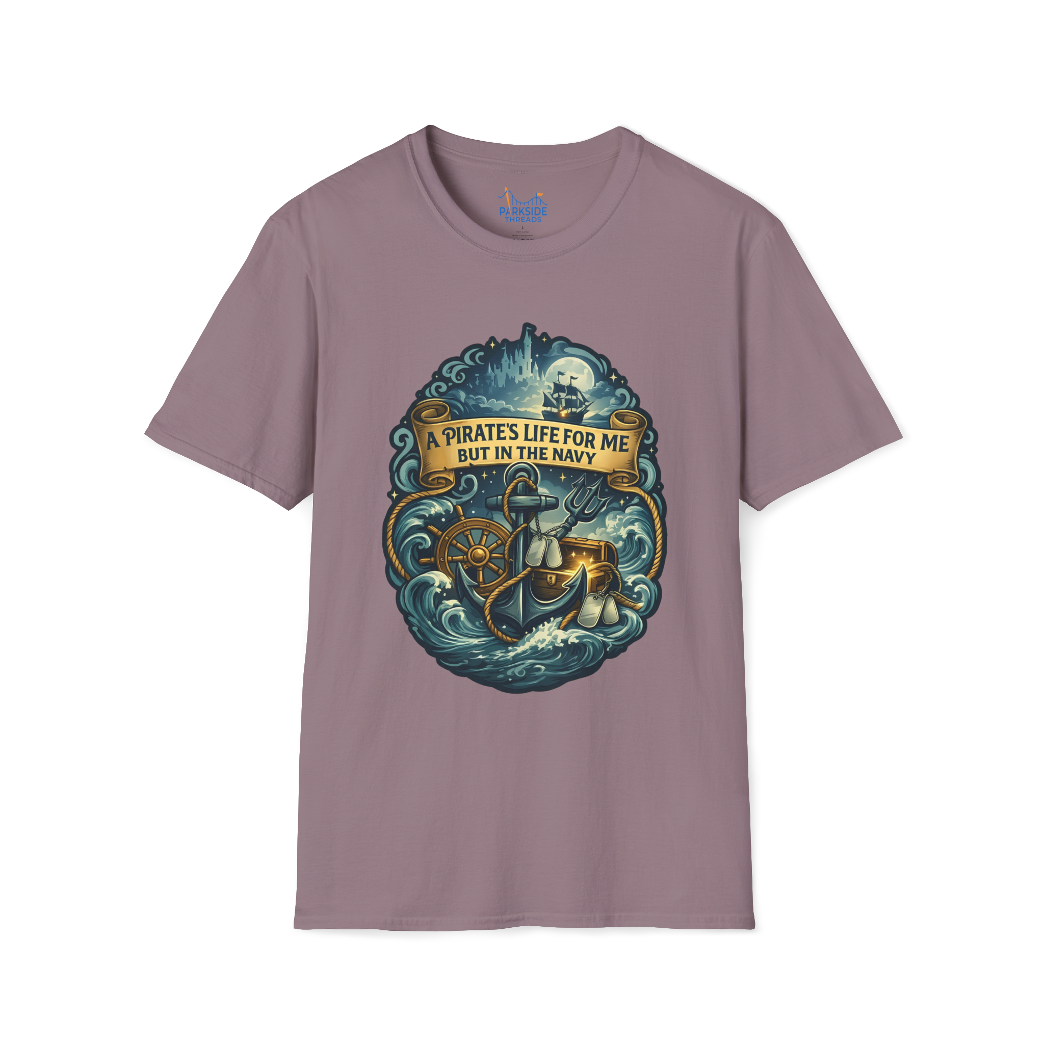 Pirate Life Navy Theme Park Shirt