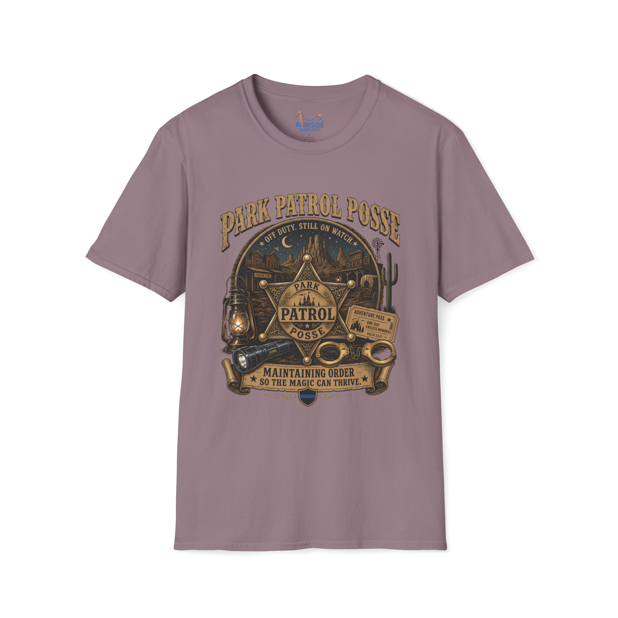 Park Patrol Posse Police Officer Theme Park Shirt, Off Duty Cop Western Vacation Tee, Law Enforcement Gift