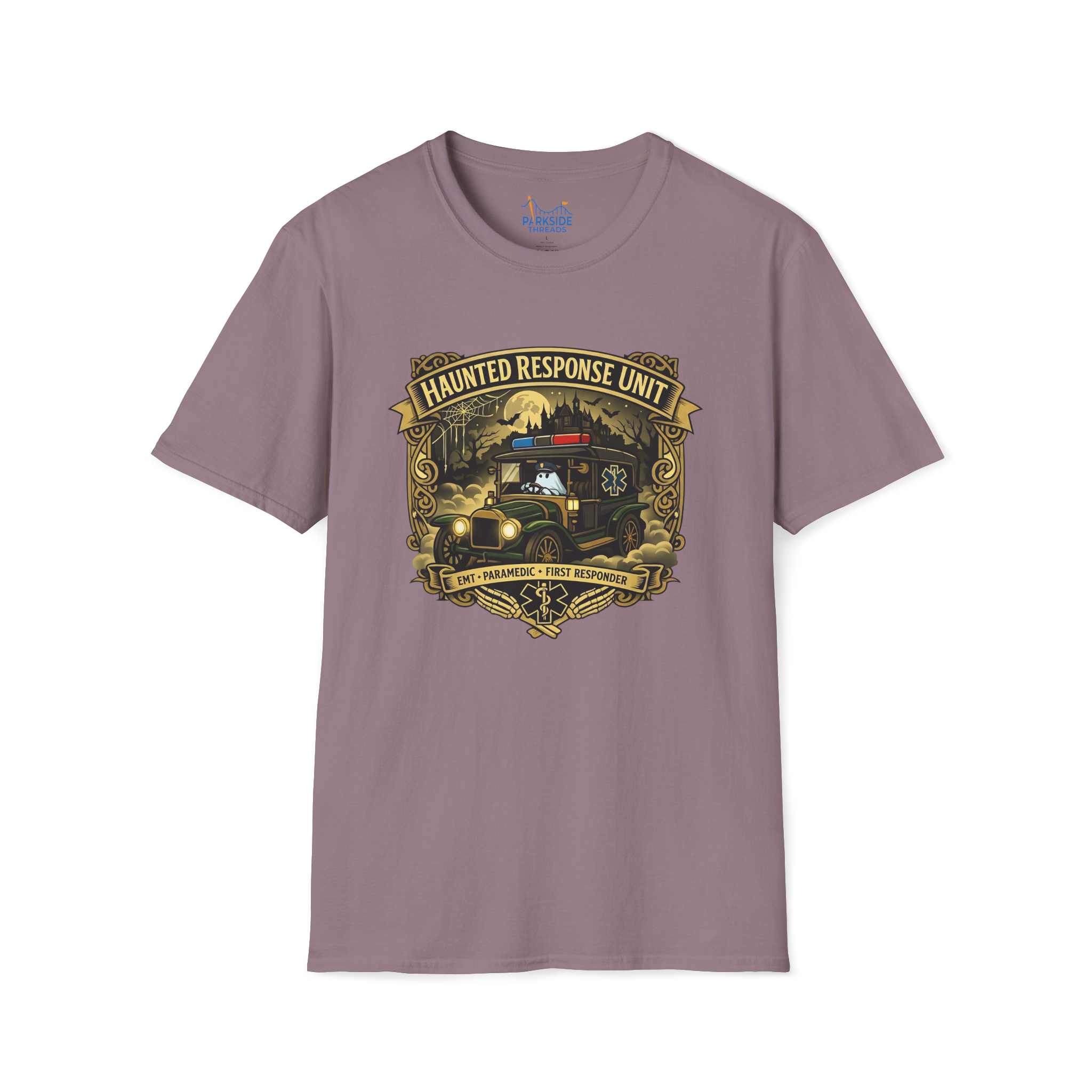 Haunted Response Unit EMS First Responder Spooky Theme Park T-Shirt