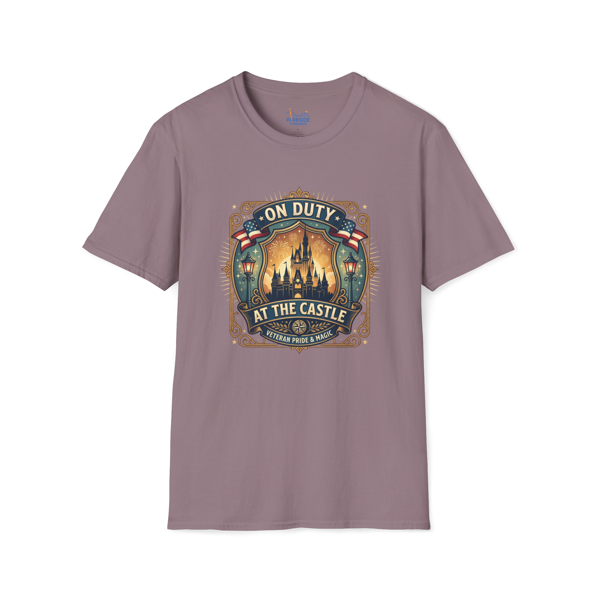 On Duty at the Castle Veteran Military Vacation Tee