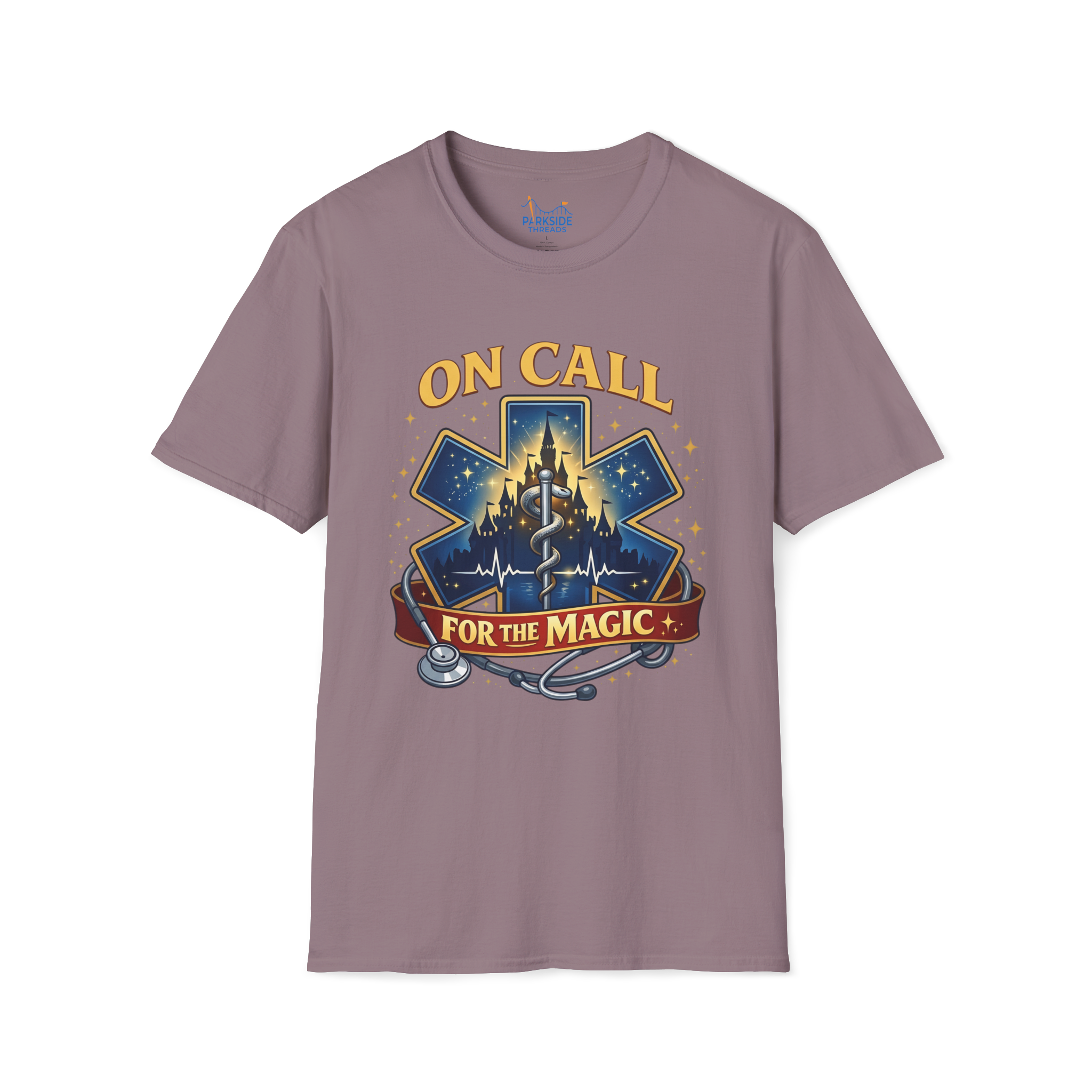 On Call For The Magic EMS First Responder Theme Park T-Shirt