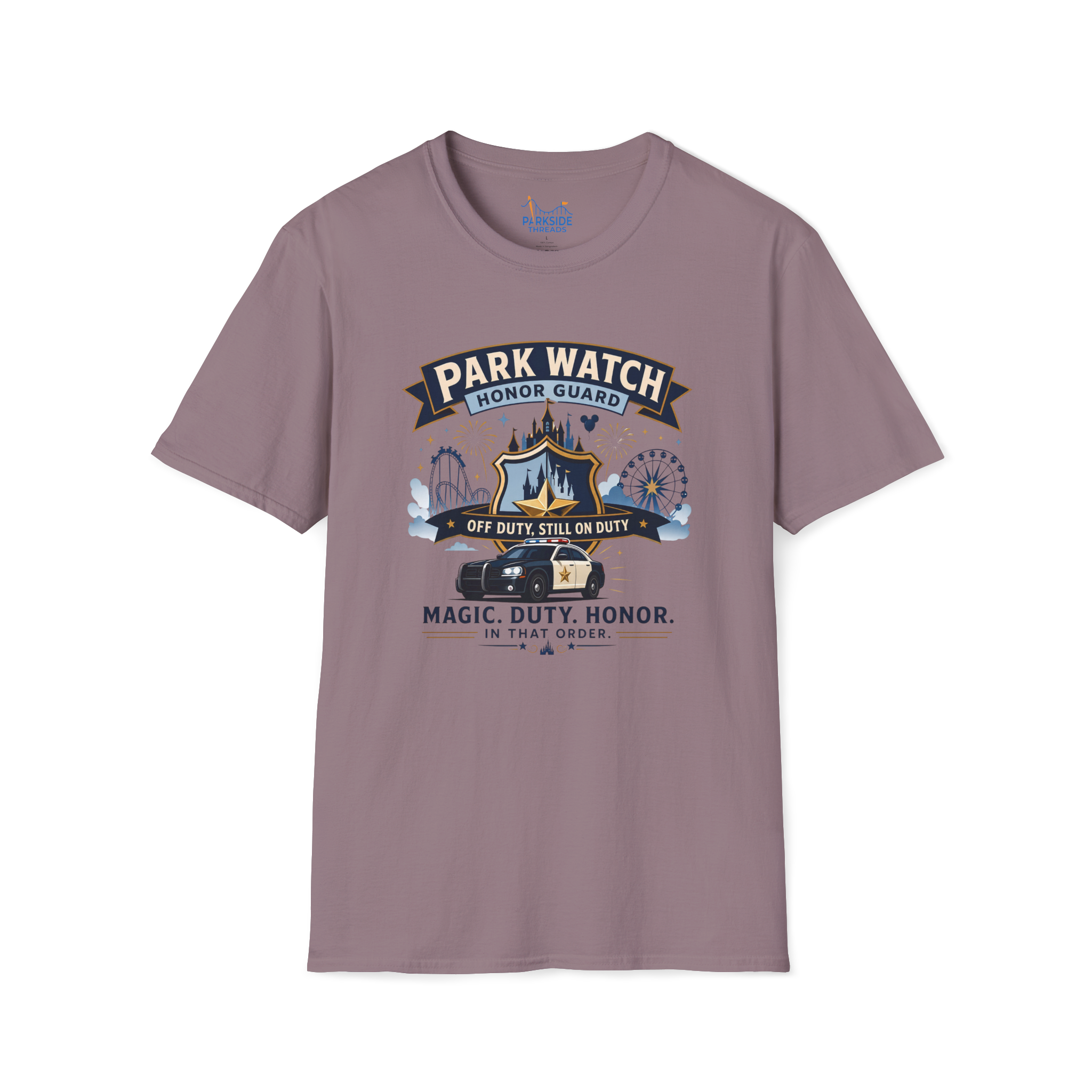 Park Watch Honor Guard Police Officer Theme Park Shirt, Off Duty Cop Vacation Tee, Law Enforcement Gift