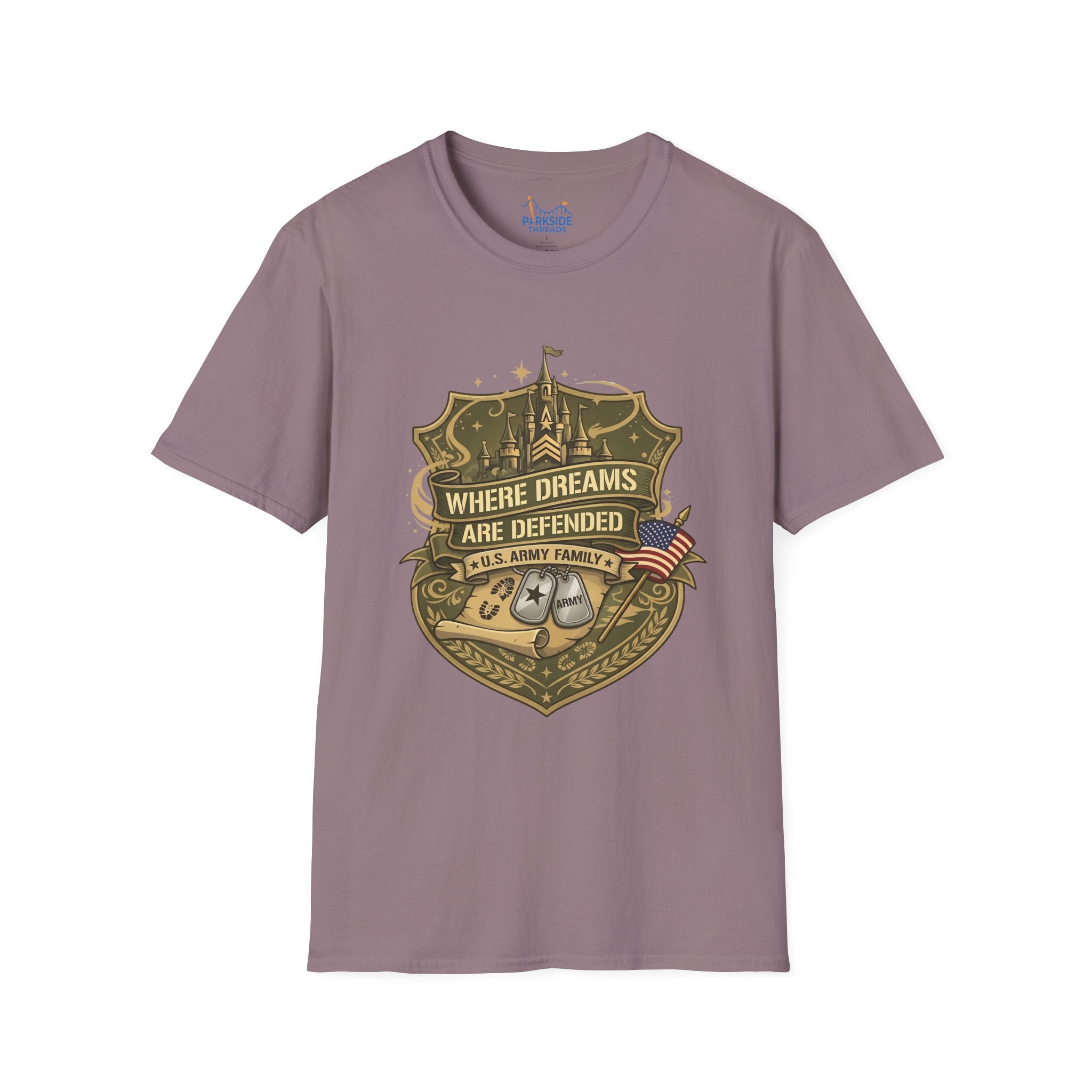 Where Dreams Are Defended Army Family Theme Park Shirt, Military Vacation Tee, Patriotic Gift