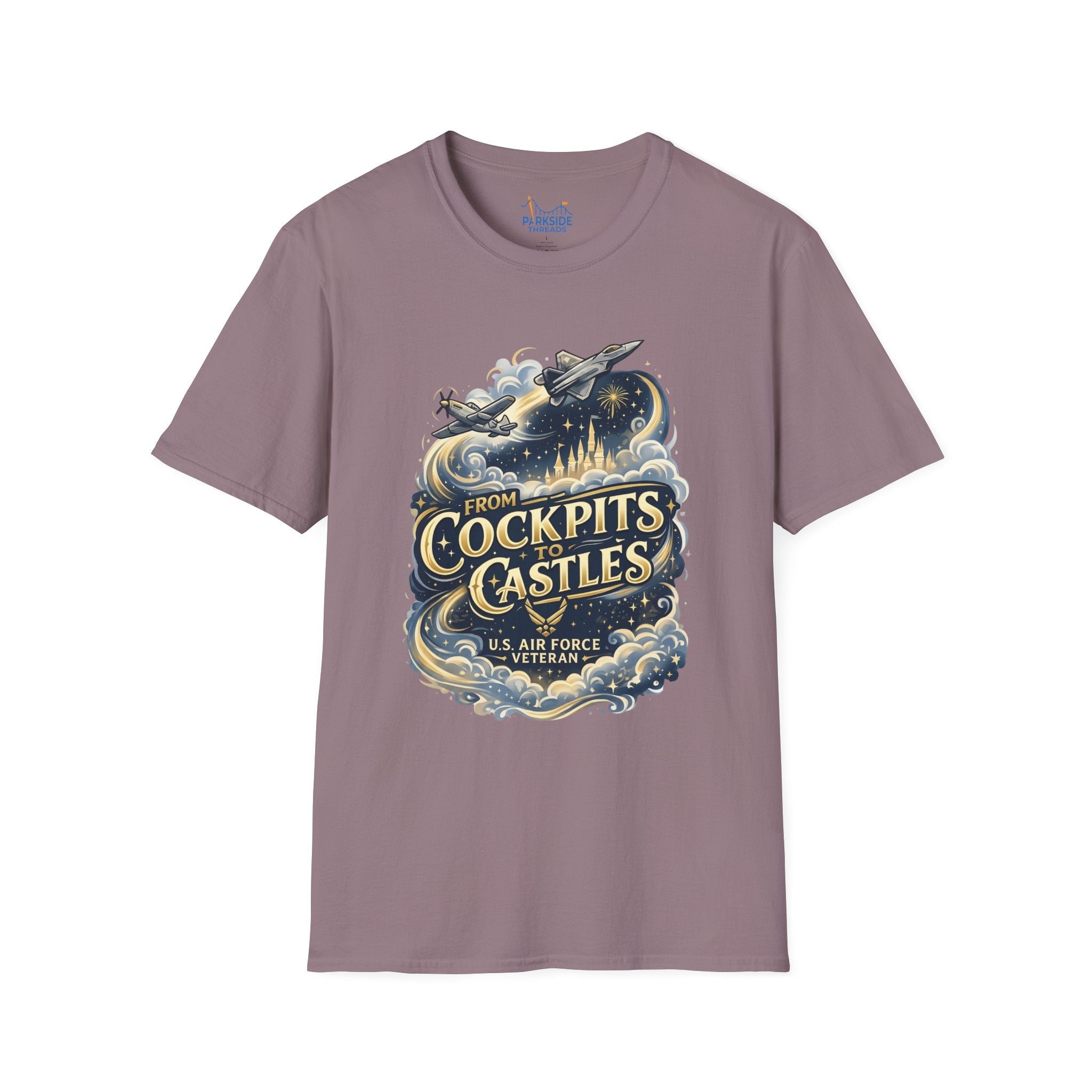 From Cockpits to Castles Air Force Veteran Theme Park T-Shirt