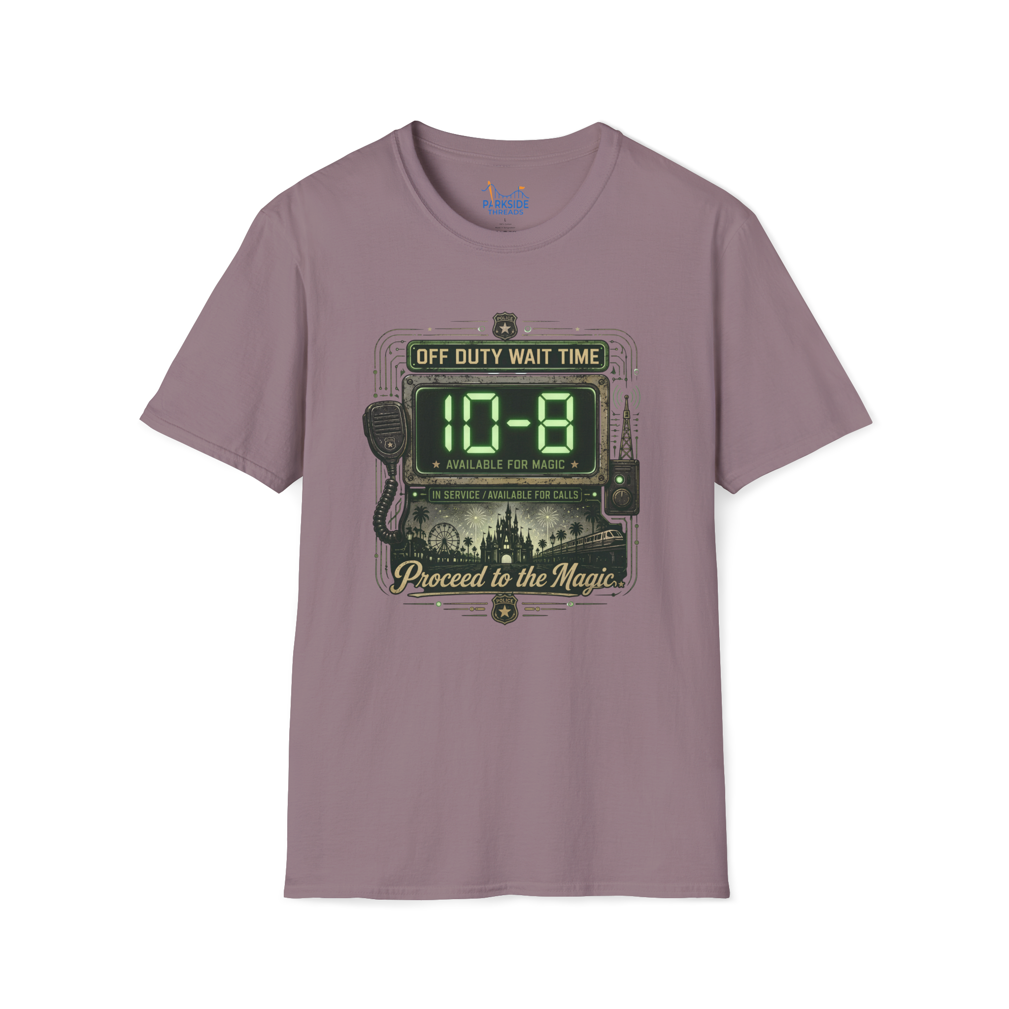 10-8 Available For Magic Police Officer Theme Park Shirt, Law Enforcement Vacation Tee, Off Duty Cop Gift