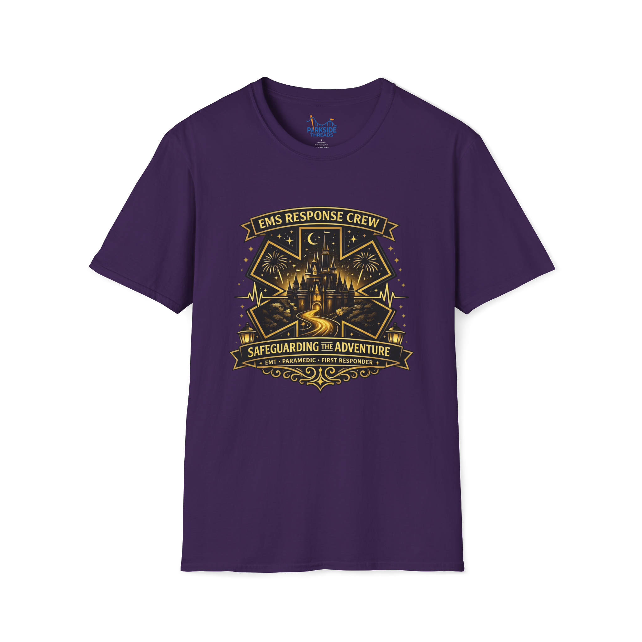 Safeguarding the Adventure EMS First Responder Theme Park T-Shirt