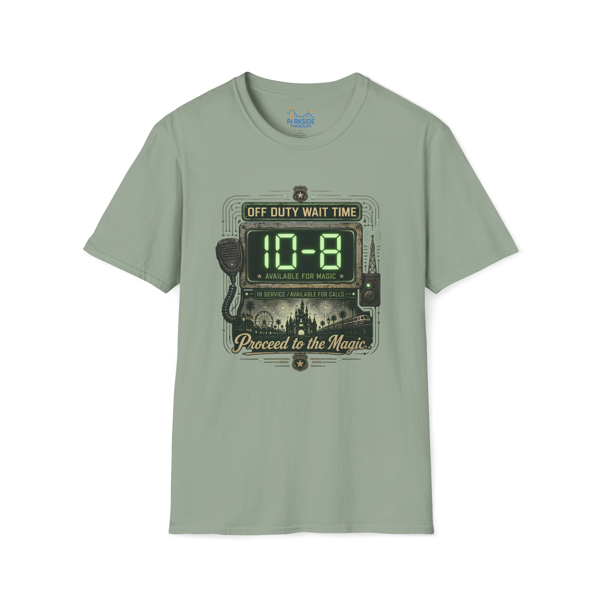 10-8 Available For Magic Police Officer Theme Park Shirt, Law Enforcement Vacation Tee, Off Duty Cop Gift
