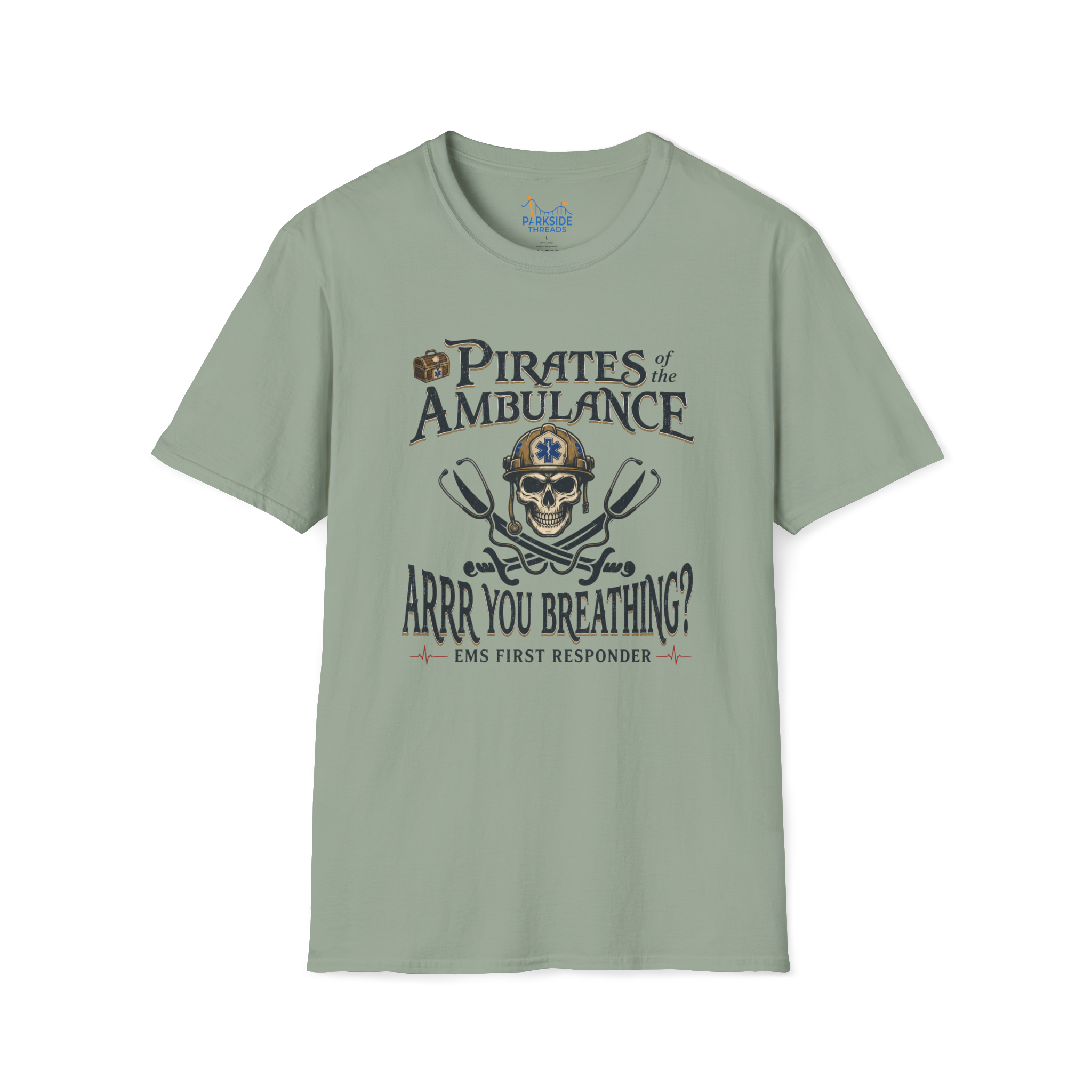 Pirates of the Ambulance EMS First Responder Pirate Medic T-Shirt