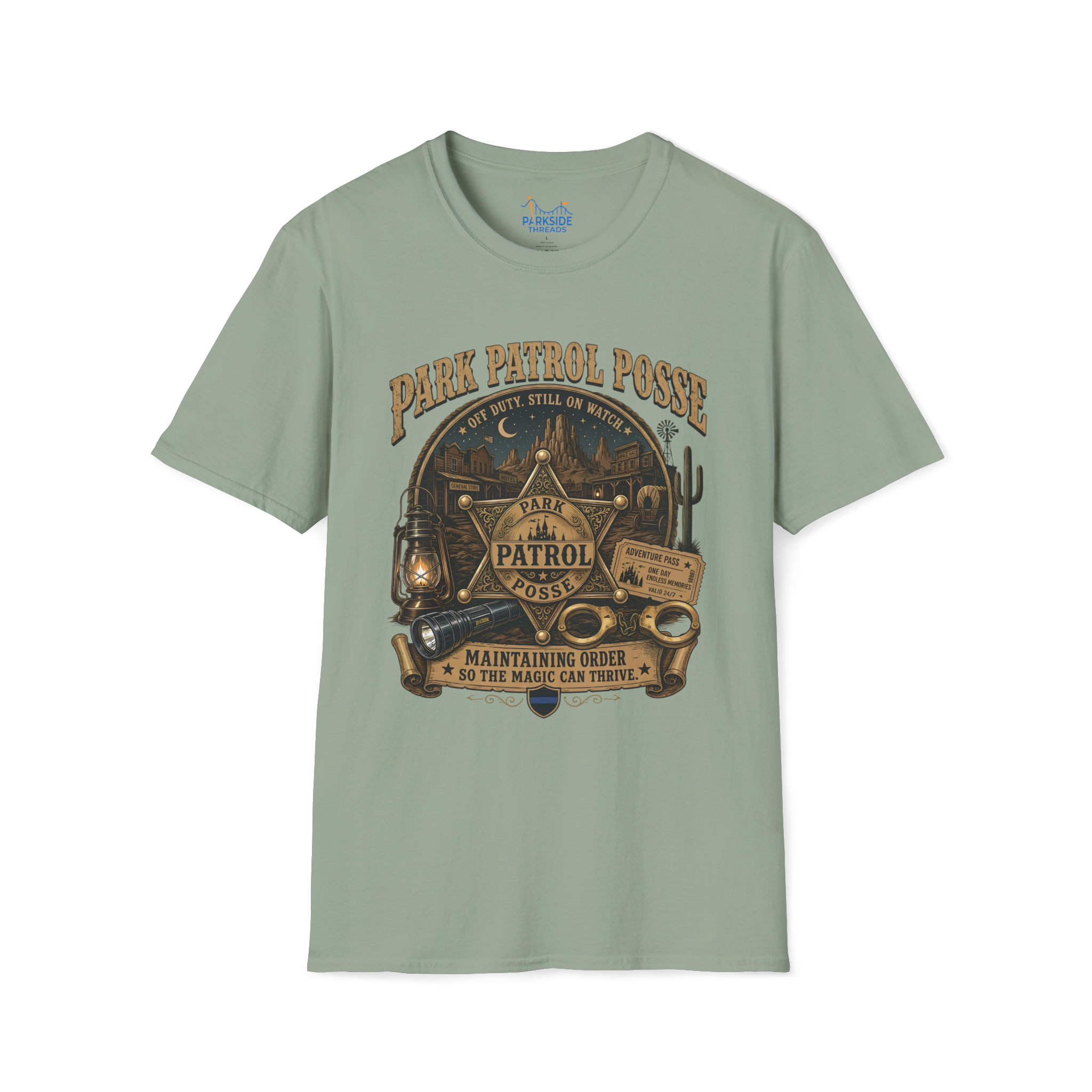 Park Patrol Posse Police Officer Theme Park Shirt, Off Duty Cop Western Vacation Tee, Law Enforcement Gift