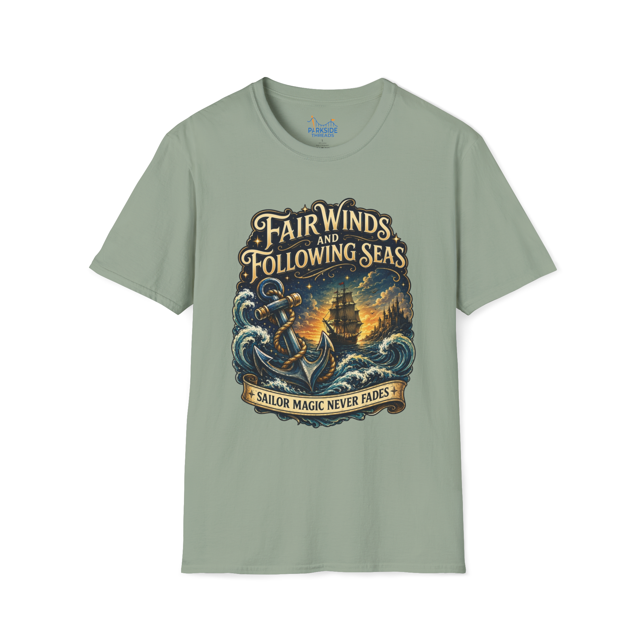 Fair Winds Navy Theme Park Shirt