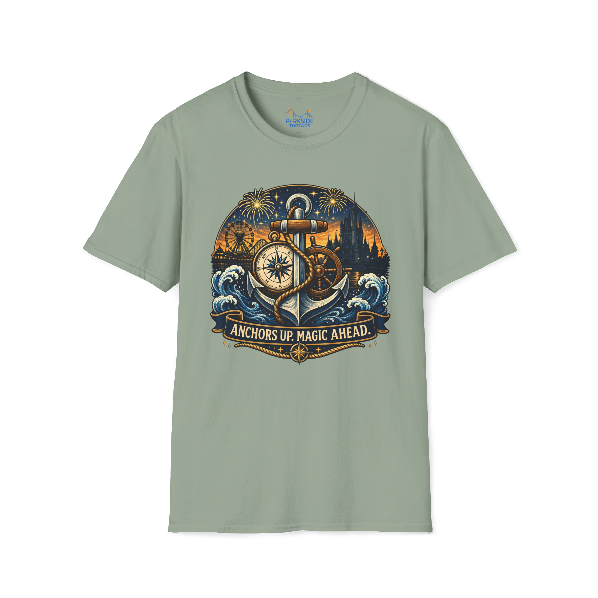 Anchors Up Magic Ahead Navy Shirt