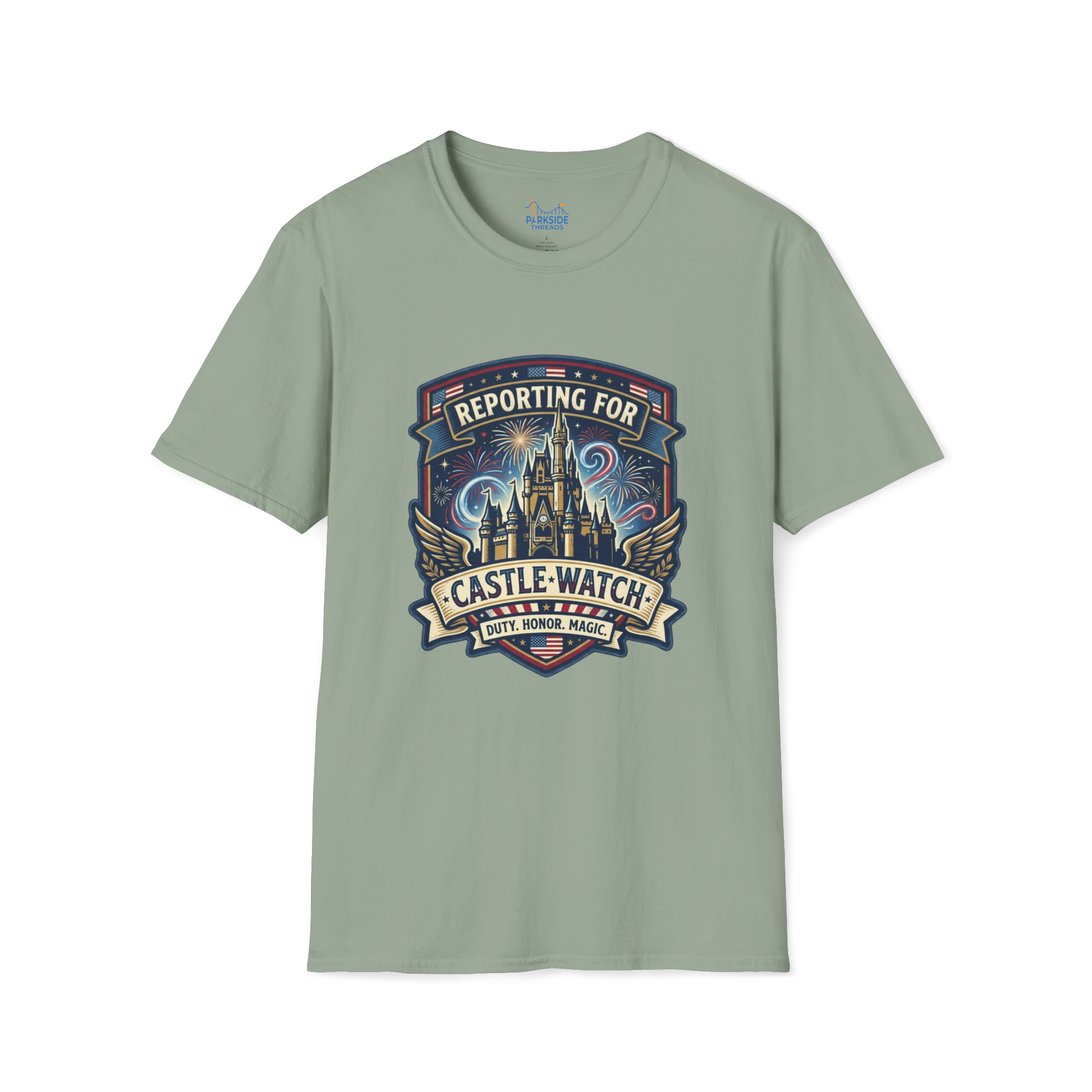 Reporting for Castle Watch Military Family Vacation Tee