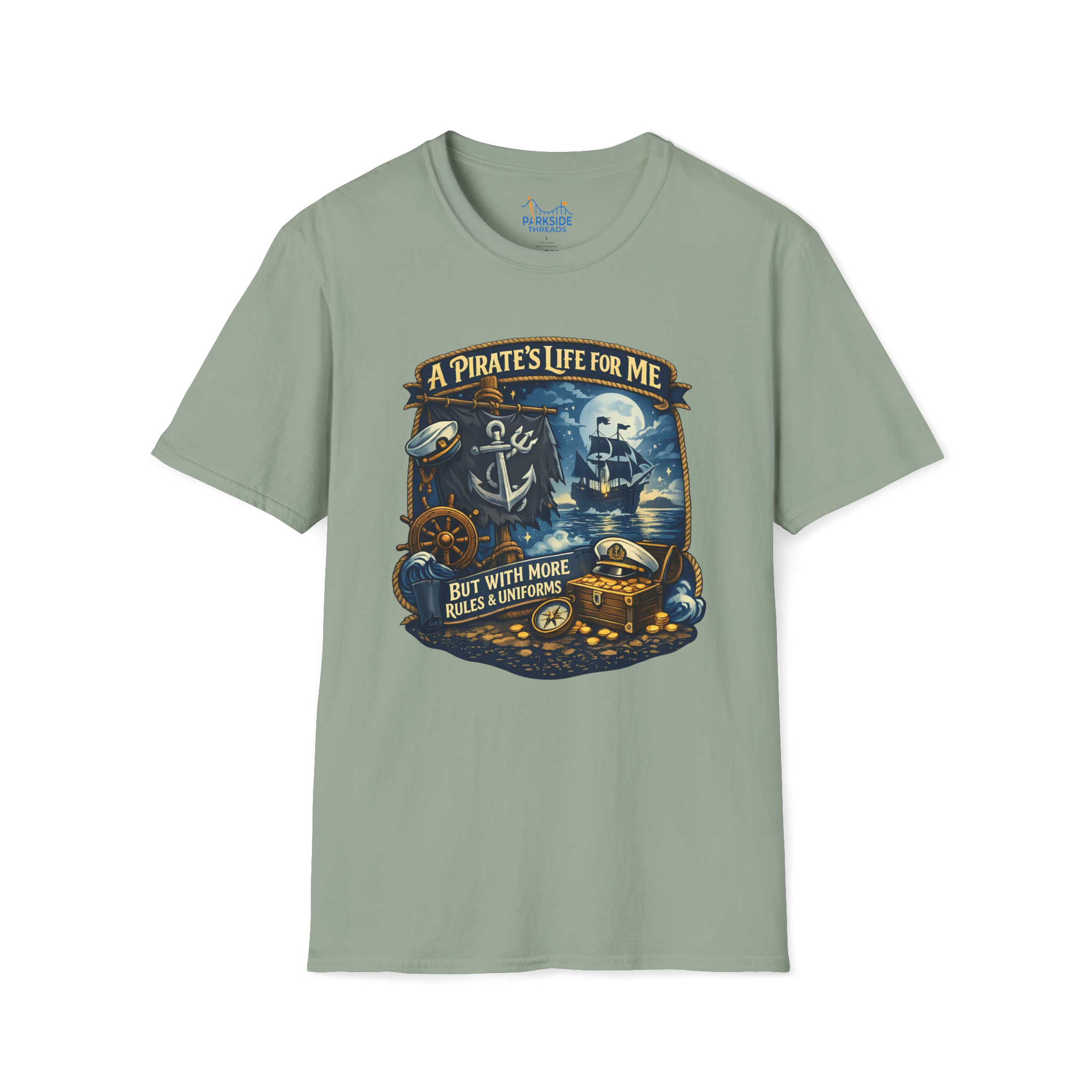Pirate Life Navy Vacation Shirt
