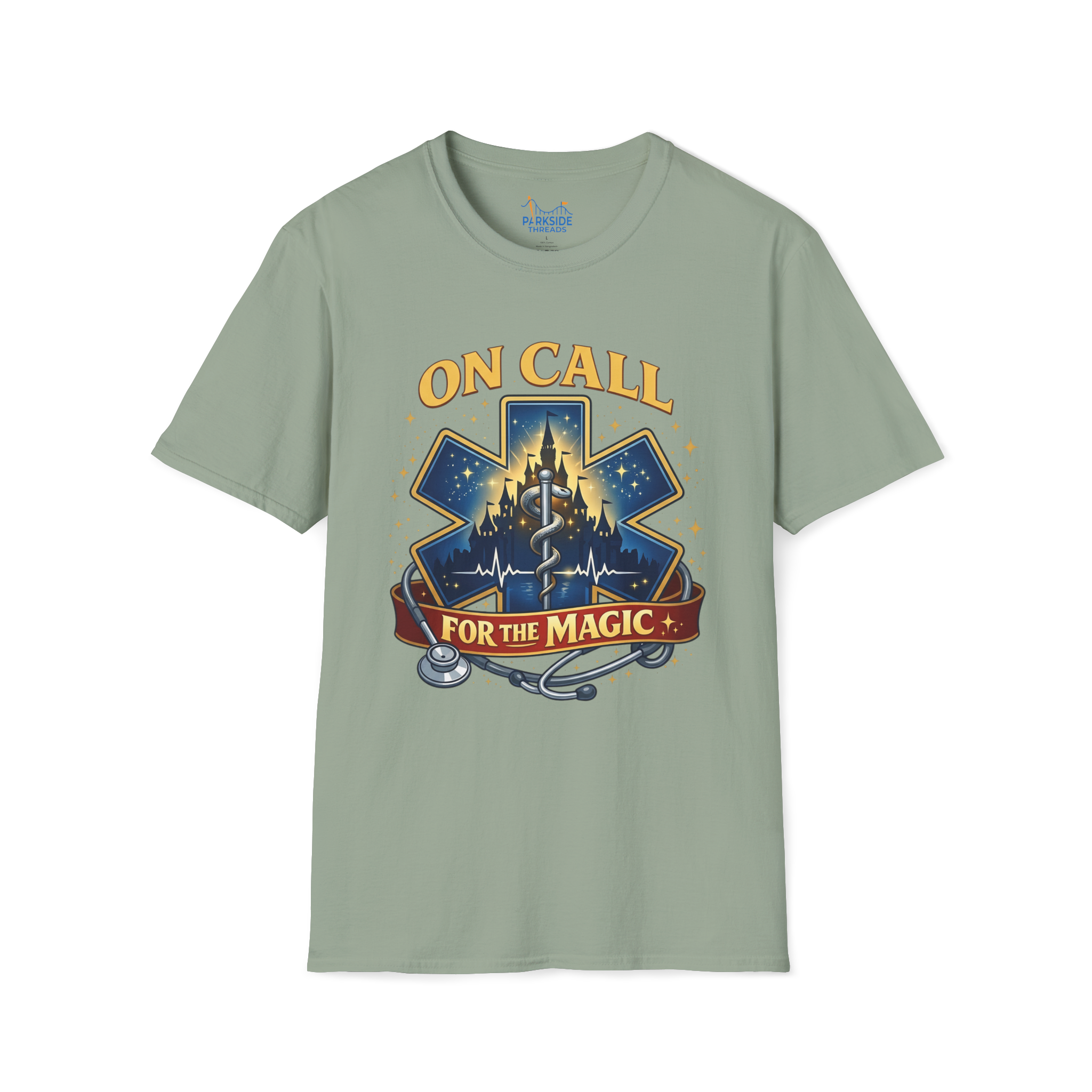 On Call For The Magic EMS First Responder Theme Park T-Shirt