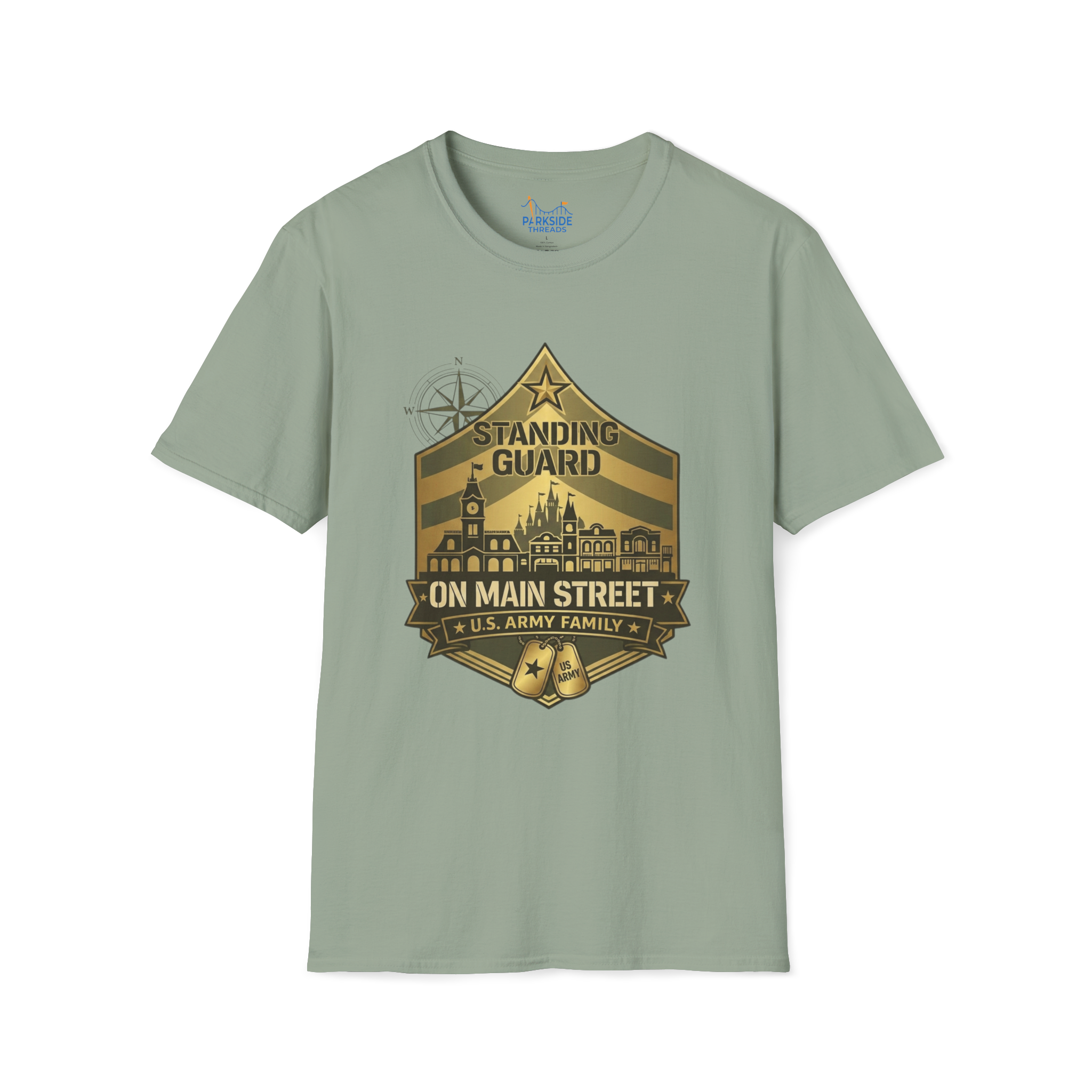 Standing Guard on Main Street U.S. Army Family Theme Park Shirt