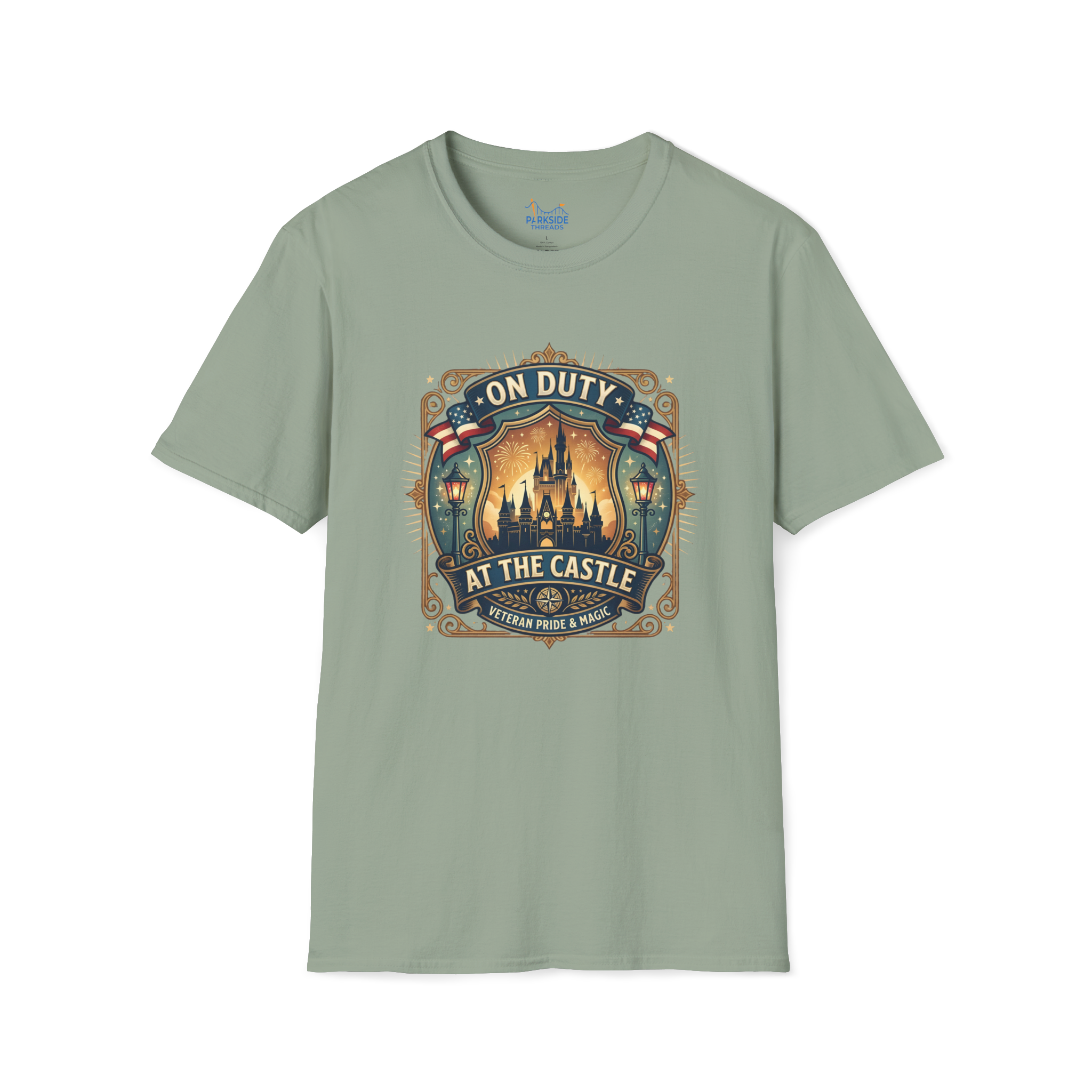 On Duty at the Castle Veteran Military Vacation Tee