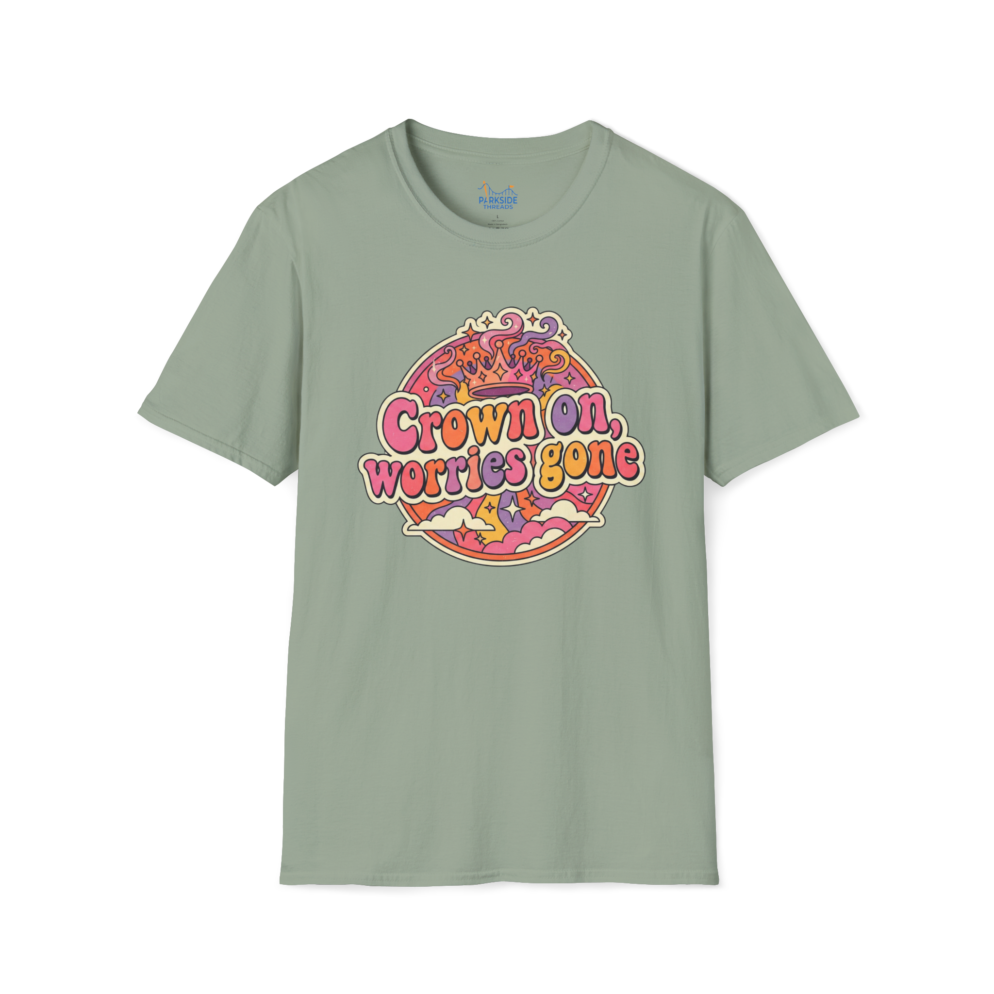 Crown On. Worries Gone. Tee