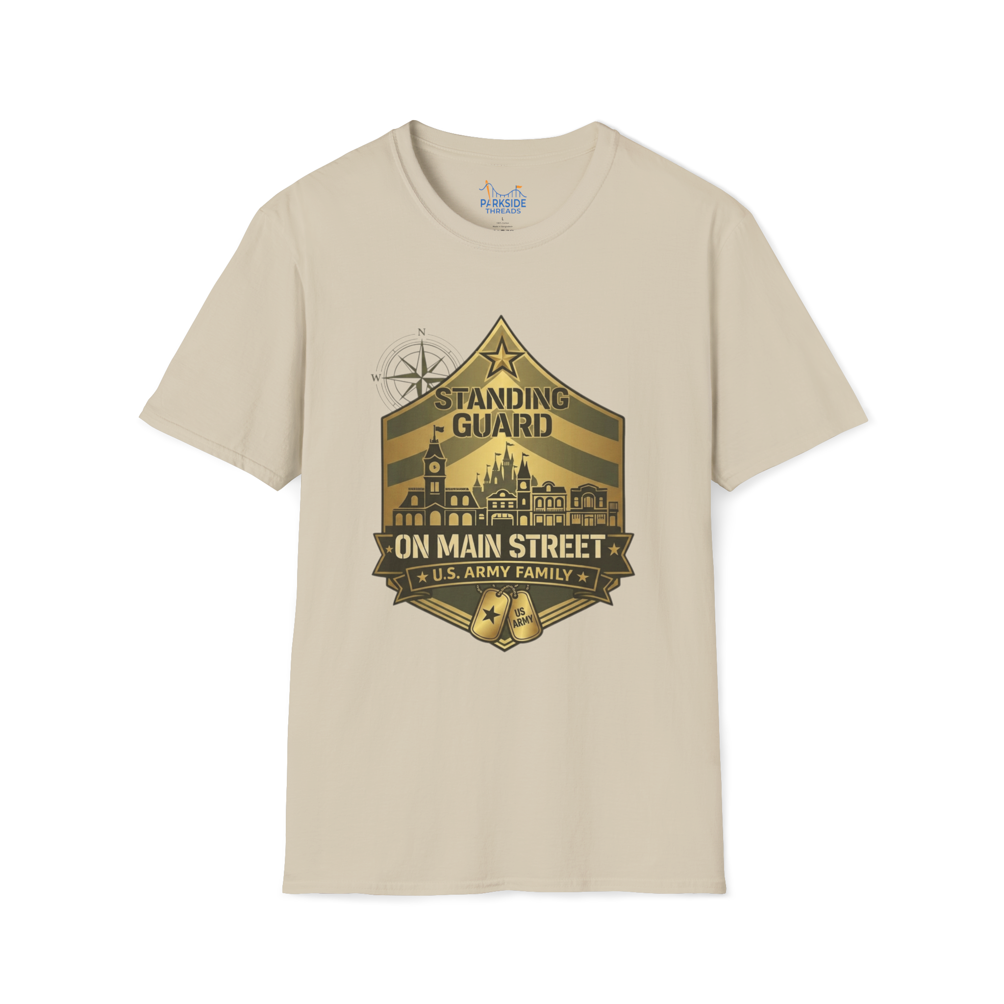 Standing Guard on Main Street U.S. Army Family Theme Park Shirt