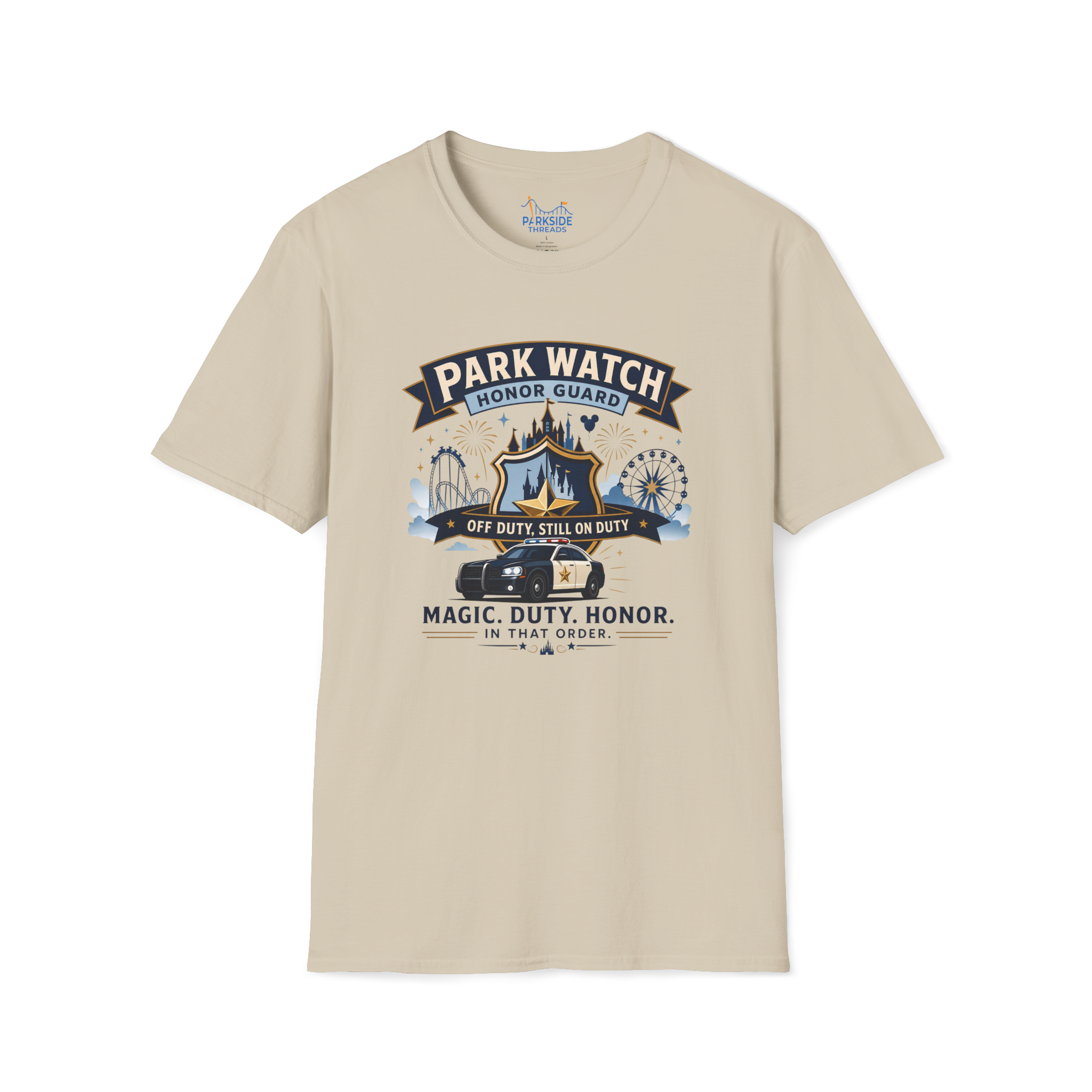 Park Watch Honor Guard Police Officer Theme Park Shirt, Off Duty Cop Vacation Tee, Law Enforcement Gift