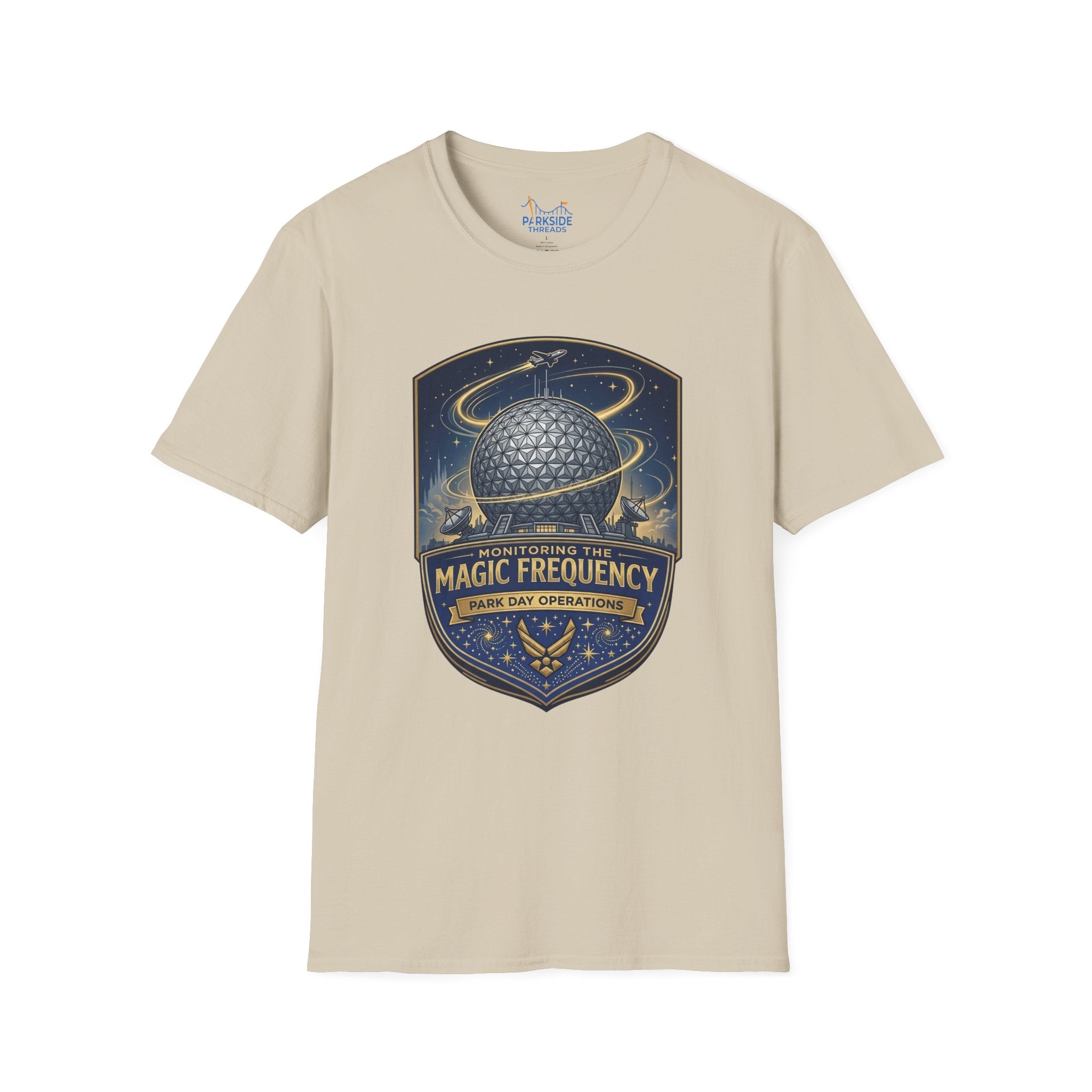 Monitoring the Magic Frequency Air Force Theme Park T-Shirt