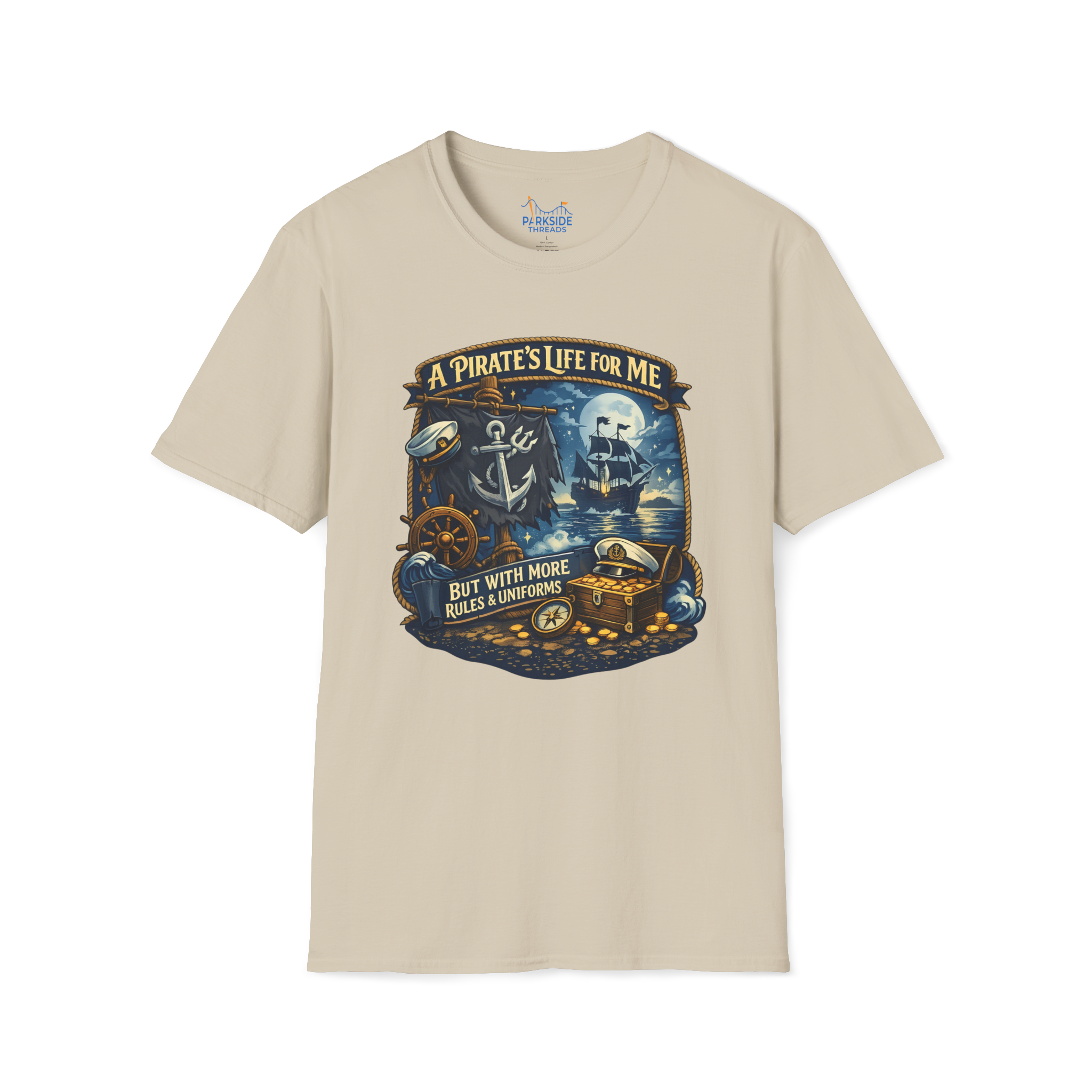 Pirate Life Navy Vacation Shirt