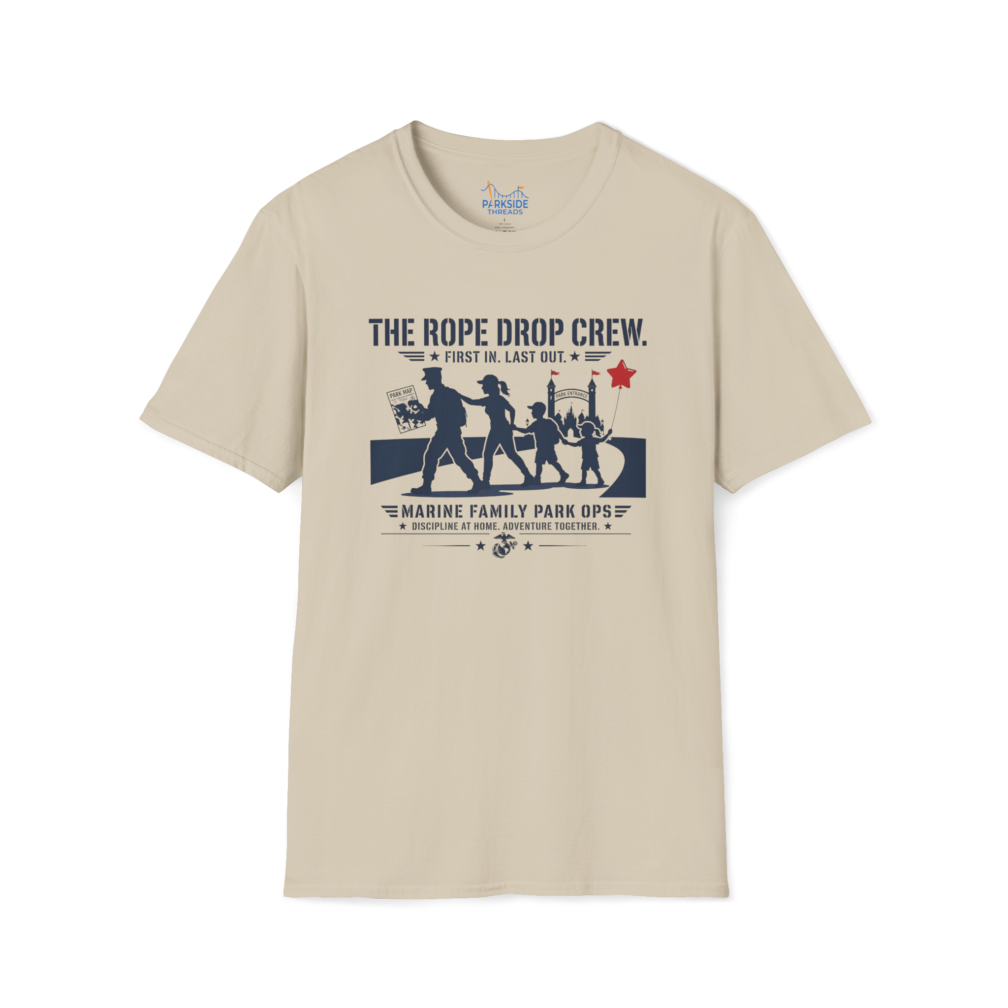 The Rope Drop Crew Marine Family Shirt