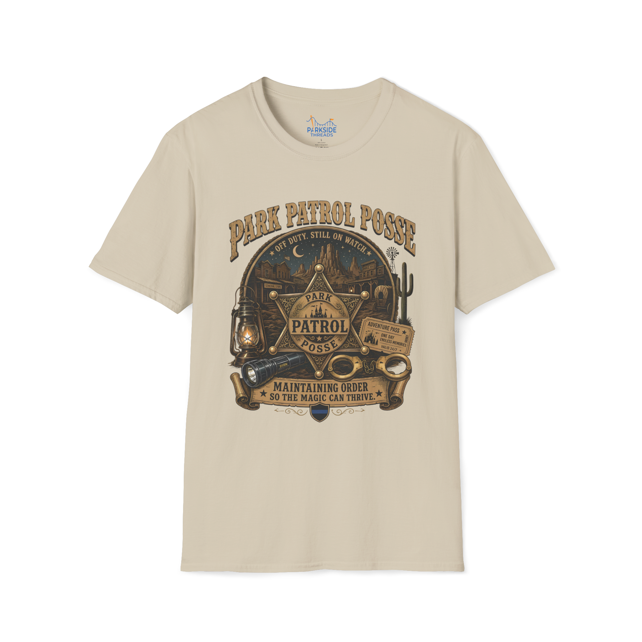 Park Patrol Posse Police Officer Theme Park Shirt, Off Duty Cop Western Vacation Tee, Law Enforcement Gift