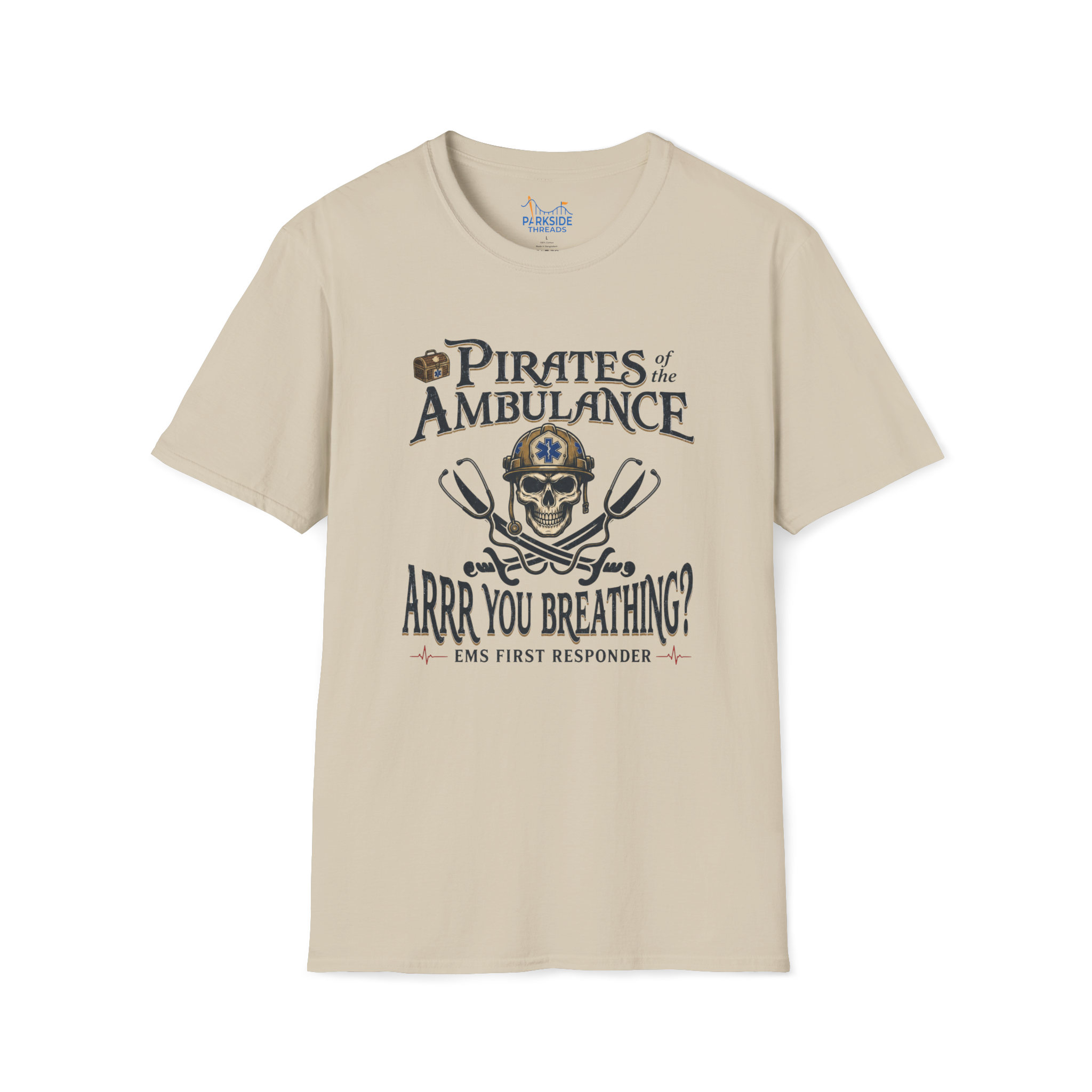 Pirates of the Ambulance EMS First Responder Pirate Medic T-Shirt