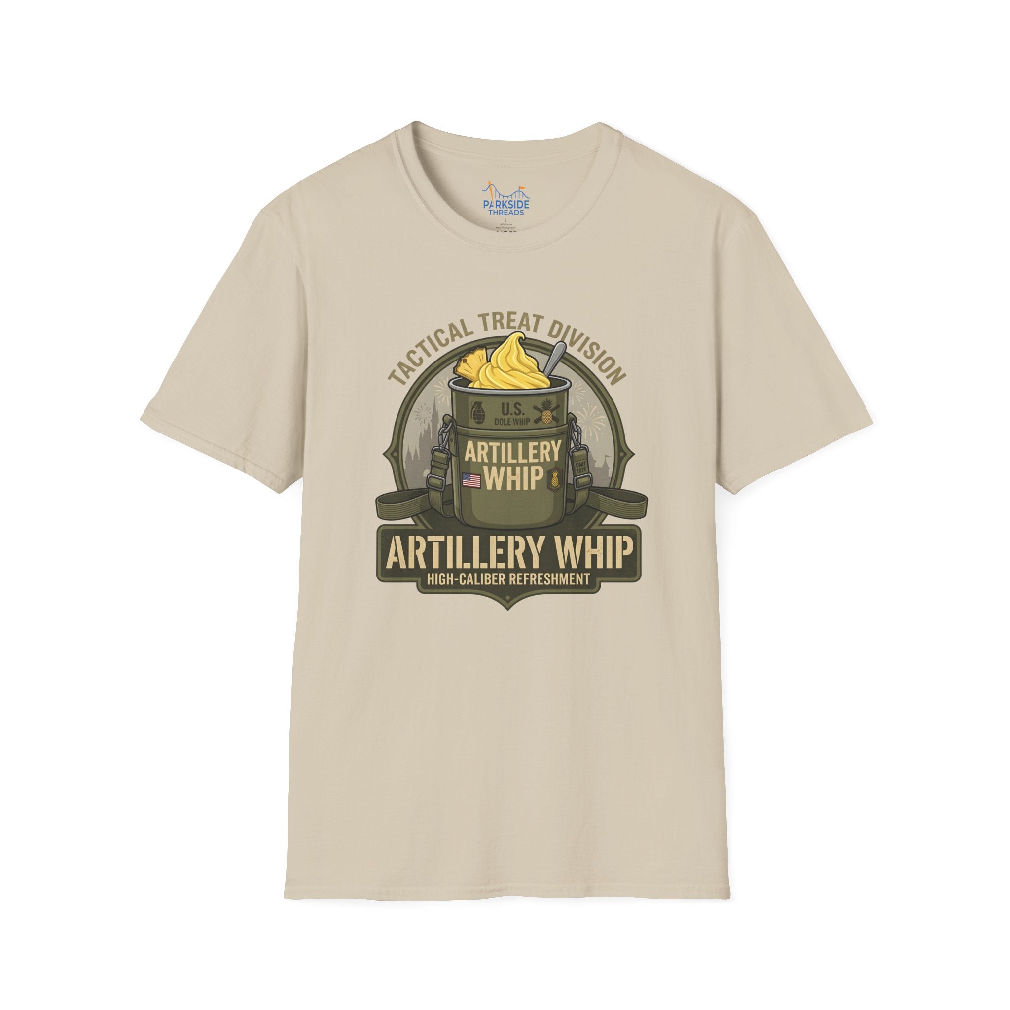 Artillery Whip Army Snack Shirt – Funny Military Theme Park Tee