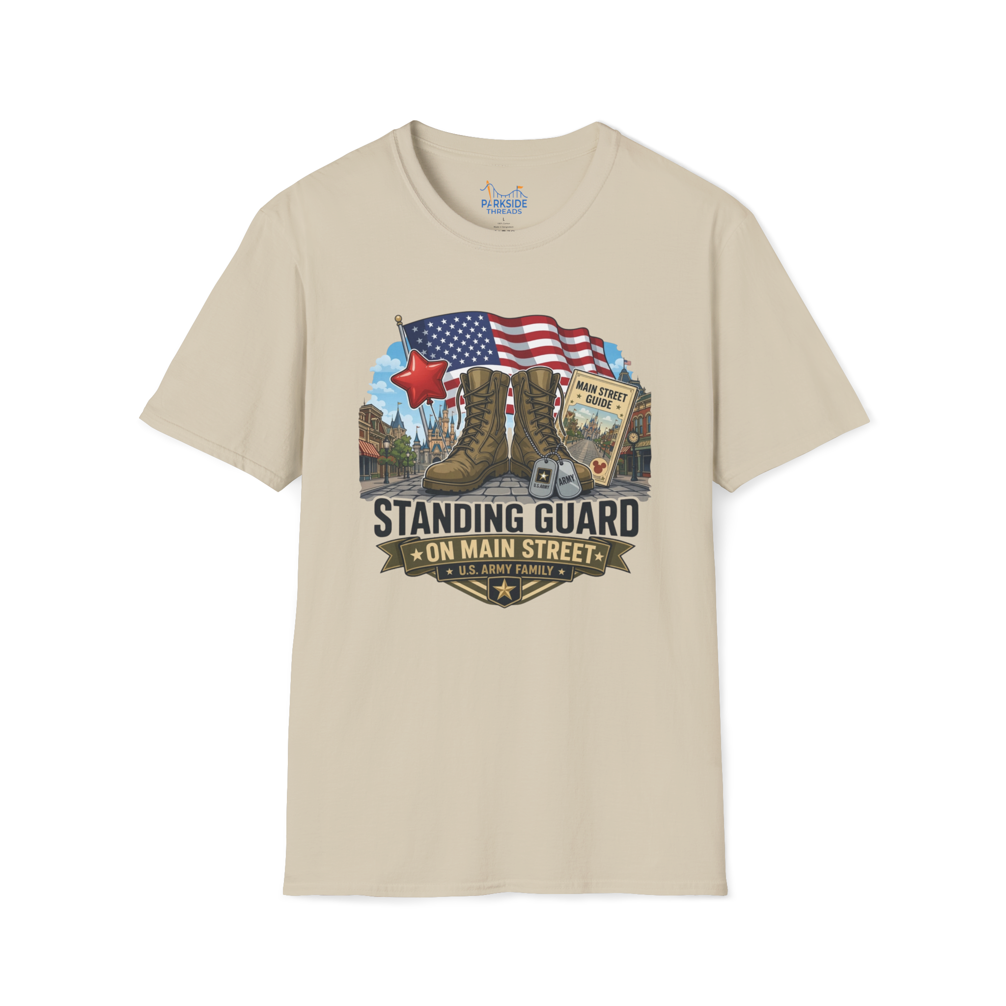 Standing Guard on Main Street Army Family Shirt