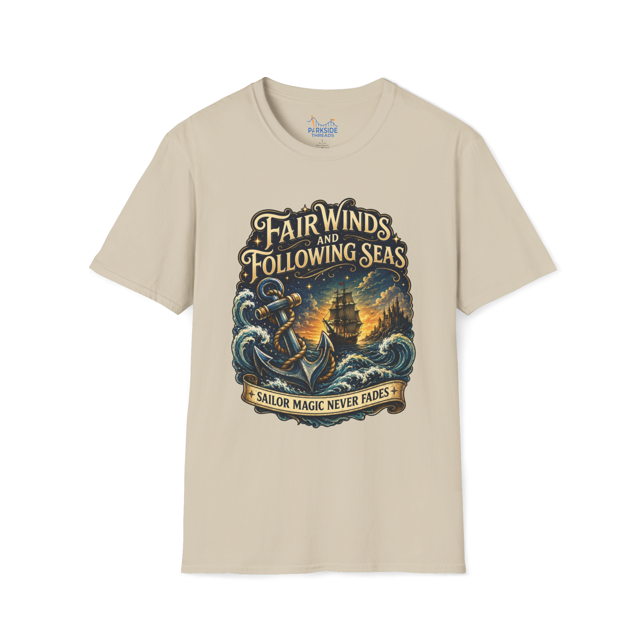 Fair Winds Navy Theme Park Shirt