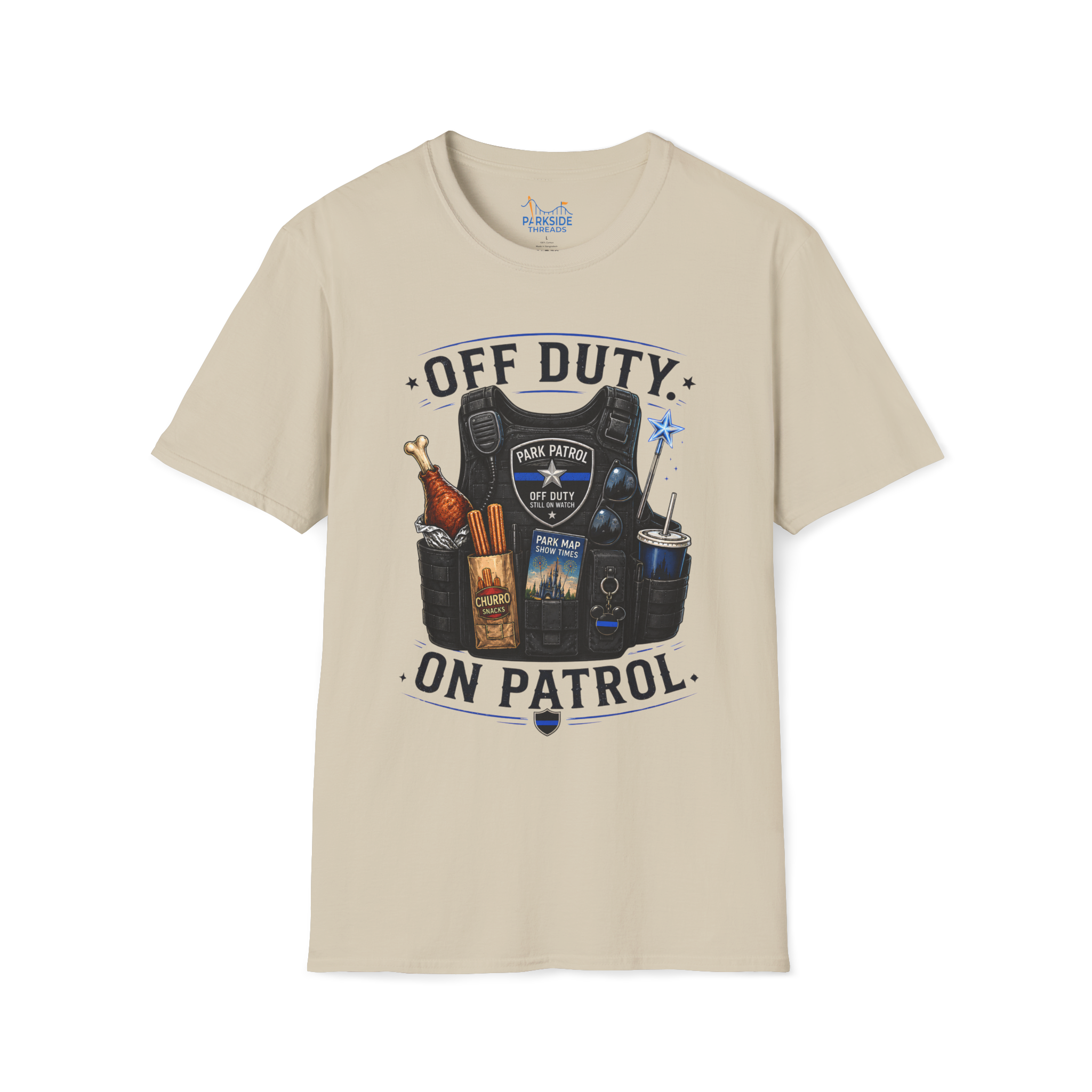 Off Duty On Patrol Police Officer Theme Park Shirt, Law Enforcement Vacation Tee, Cop Gift