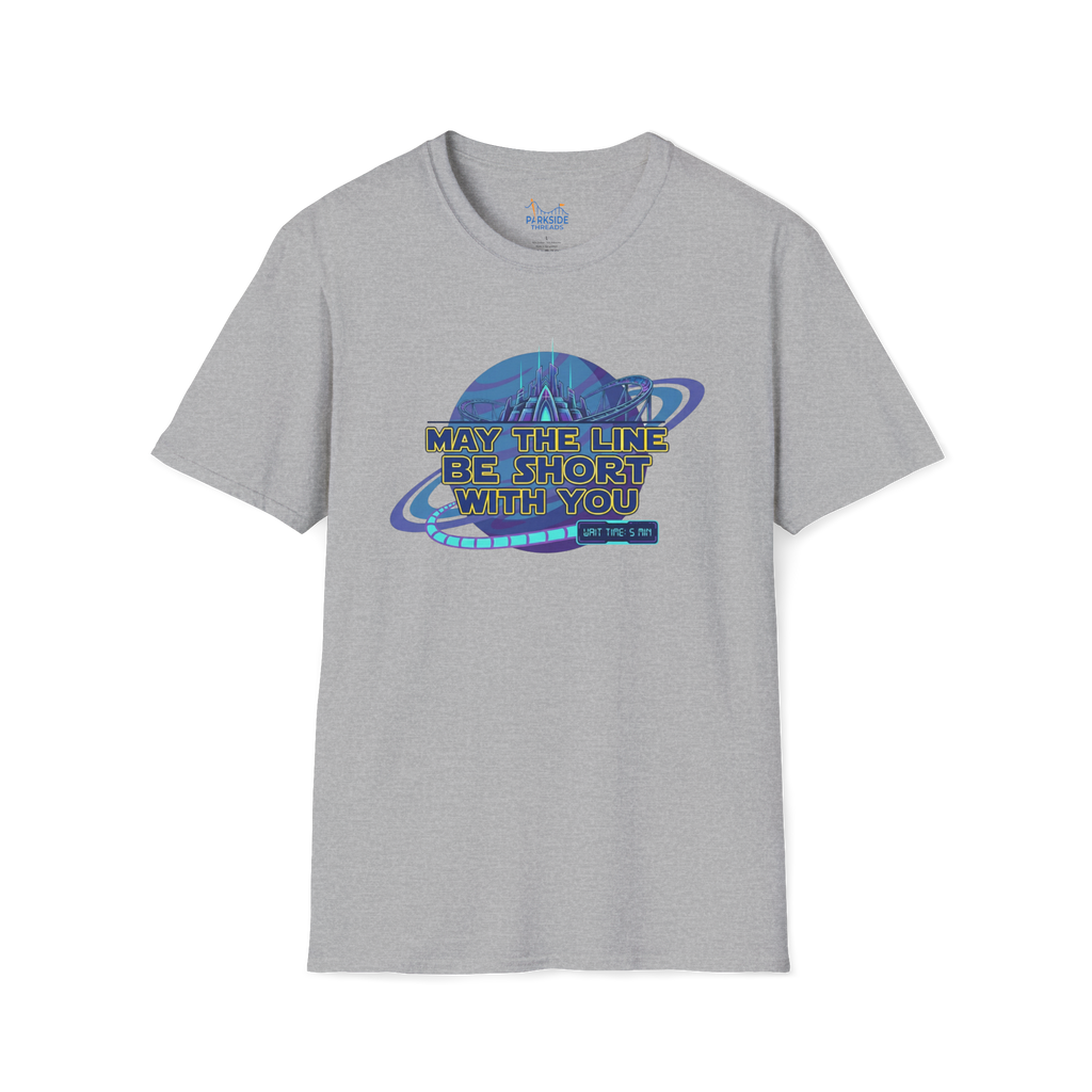 May The Line Be Short With You | Funny Ride Queue Shirt
