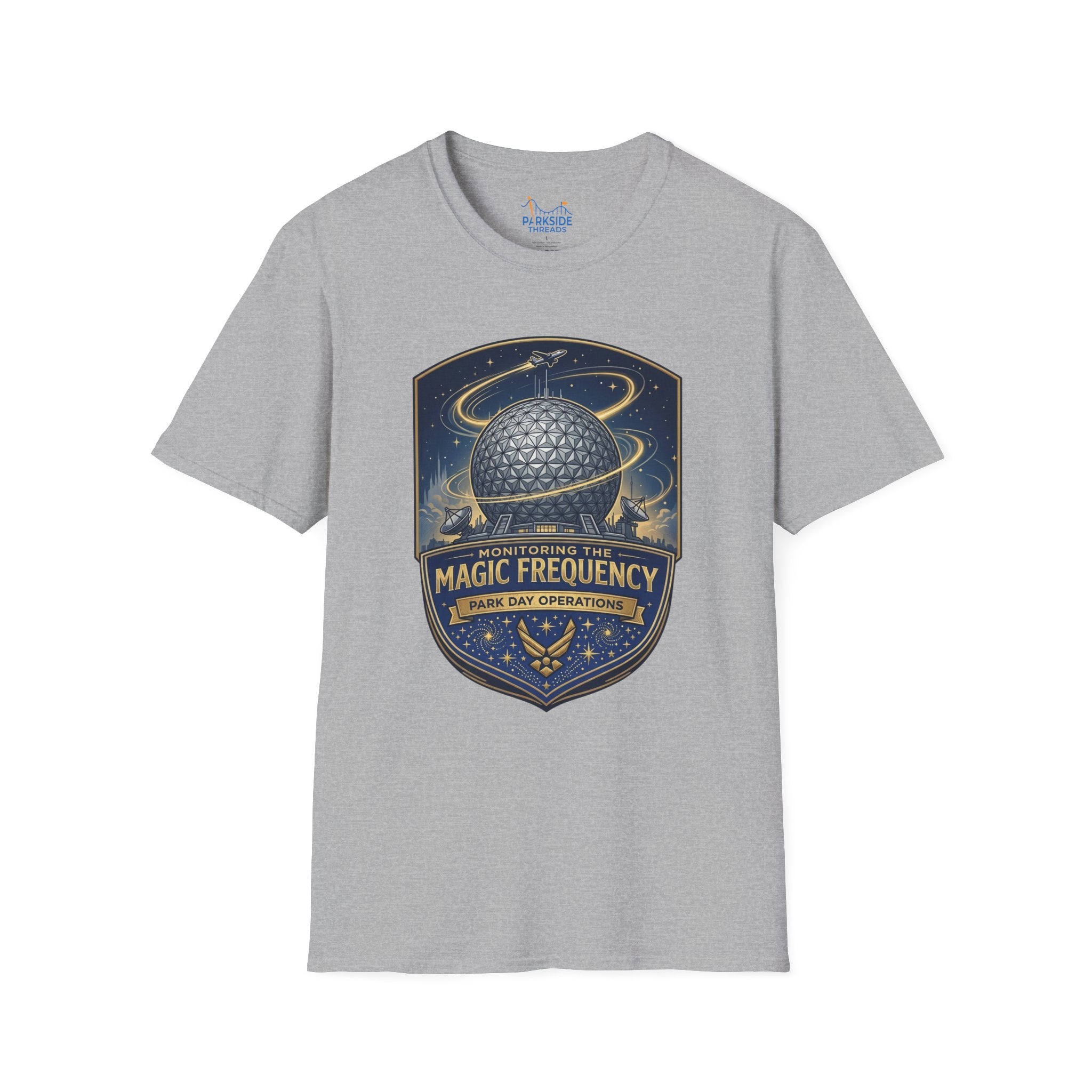 Monitoring the Magic Frequency Air Force Theme Park T-Shirt
