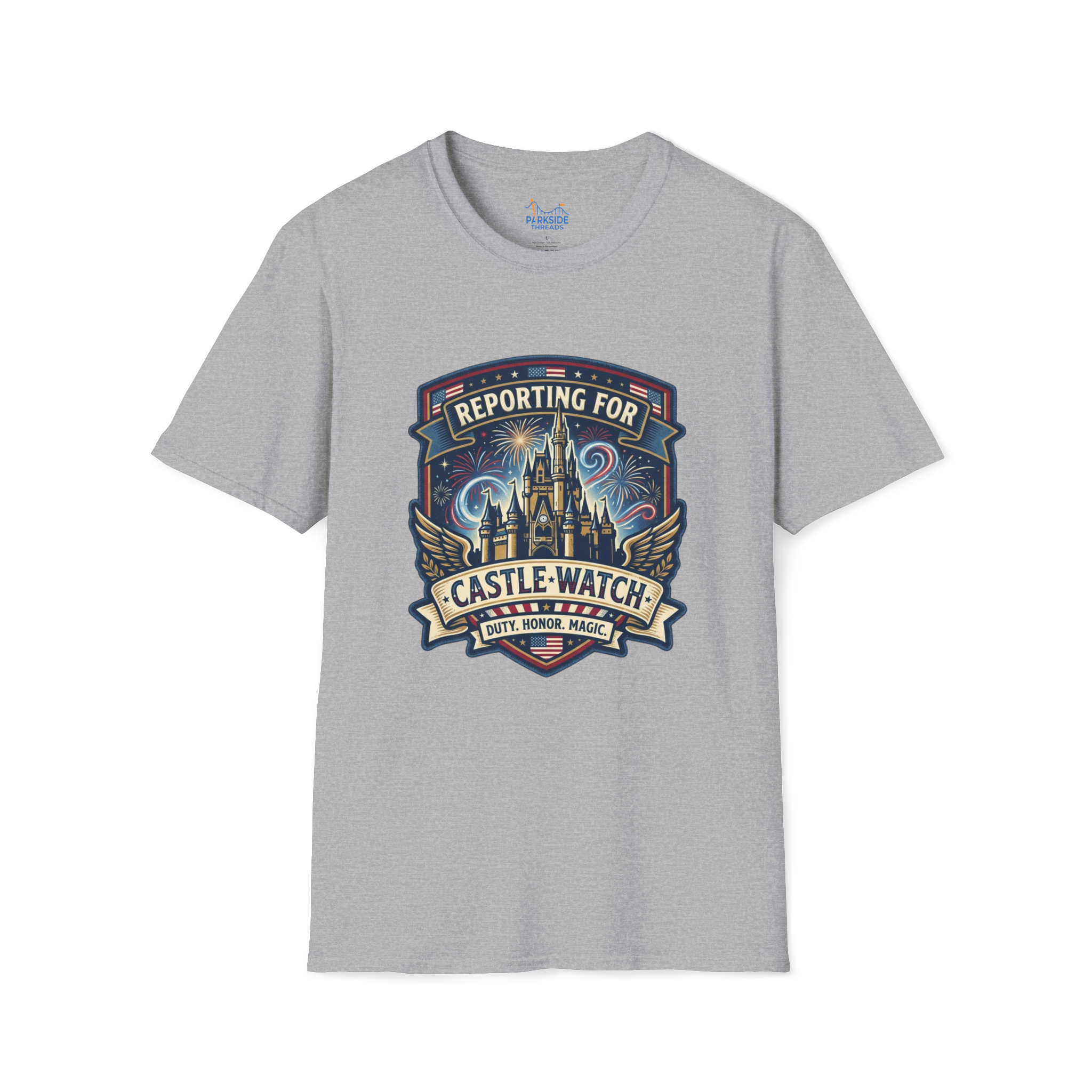 Reporting for Castle Watch Military Family Vacation Tee