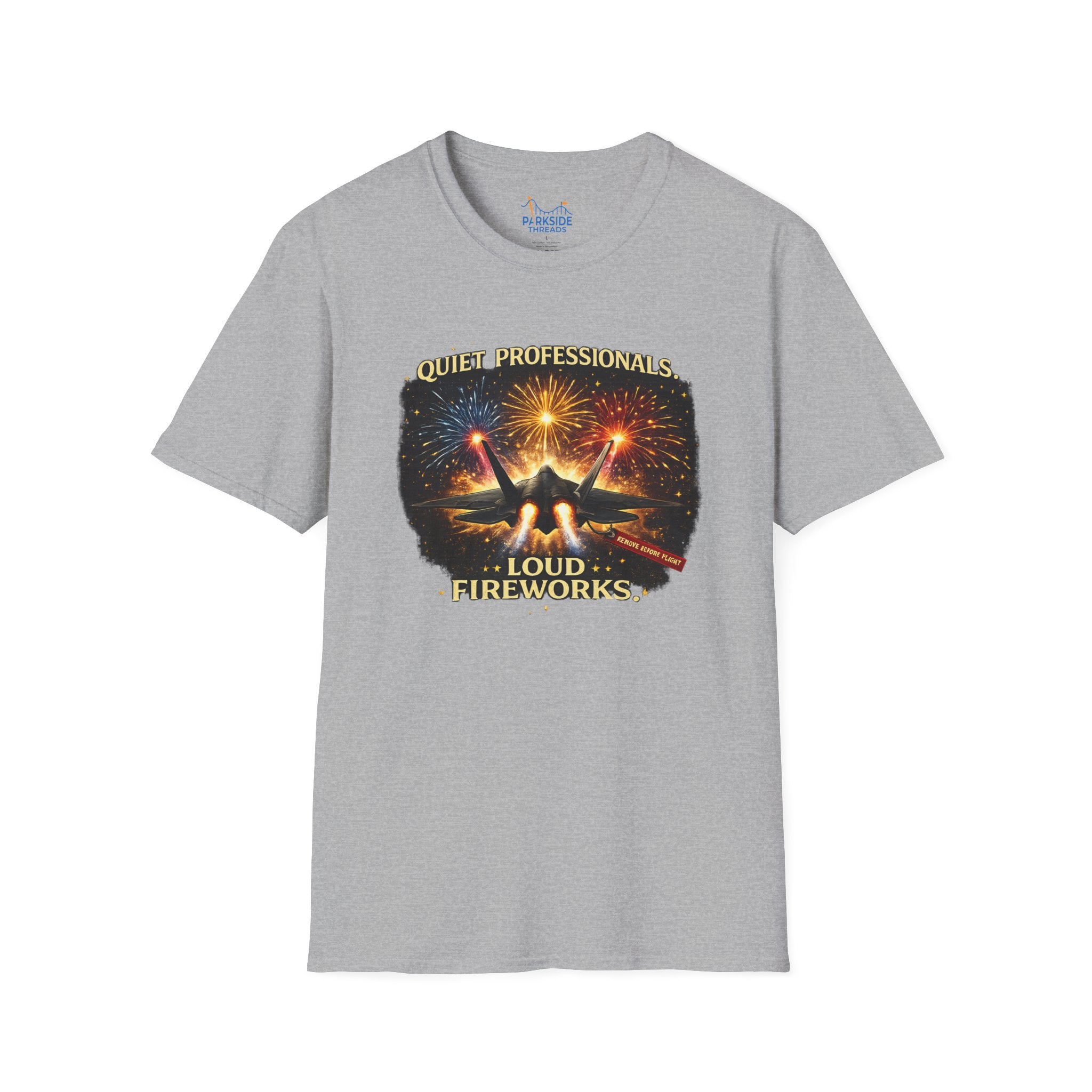 Quiet Professionals Loud Fireworks Air Force Theme Park Fireworks T-Shirt