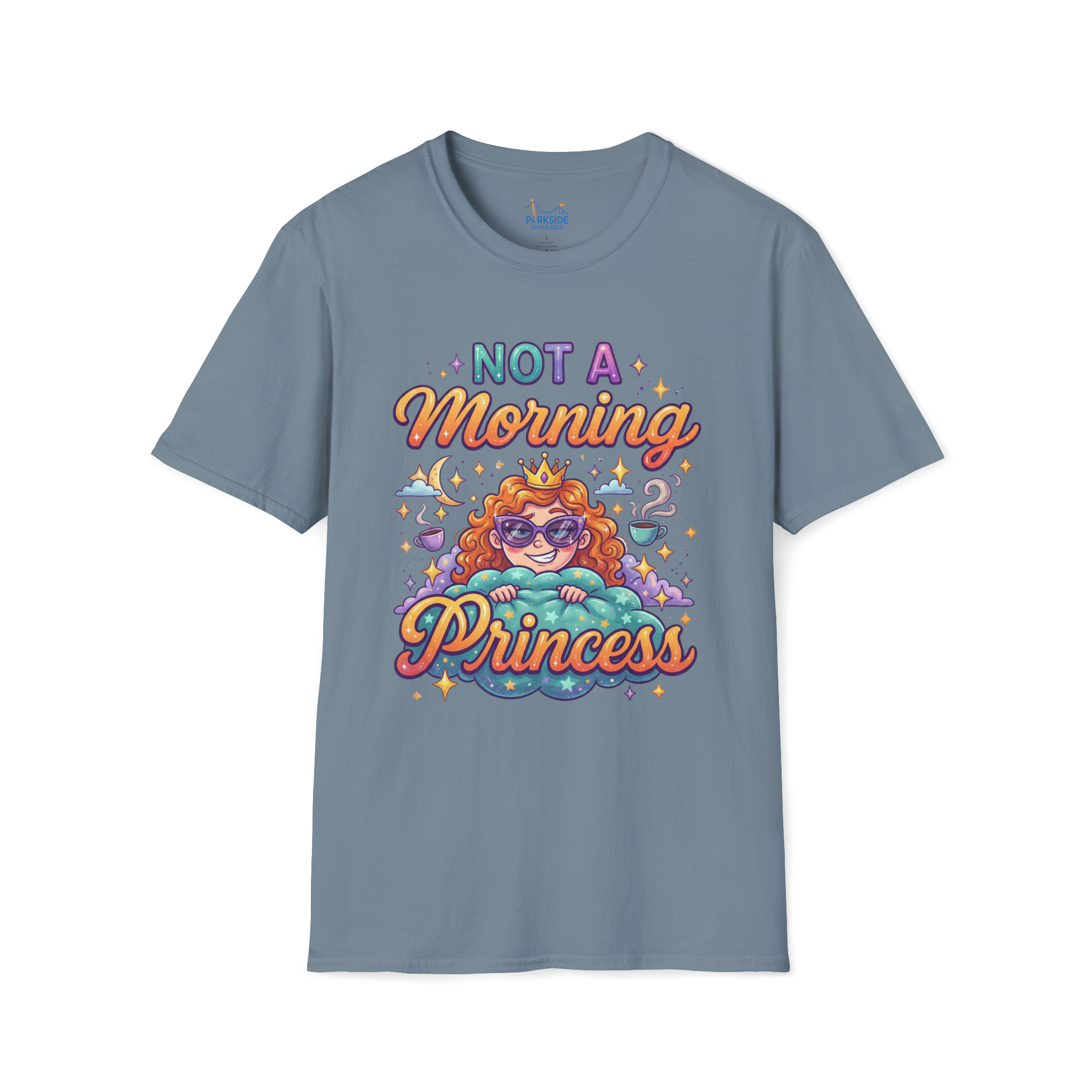 Not a Morning Princess Tee – Park Moms Run on Coffee
