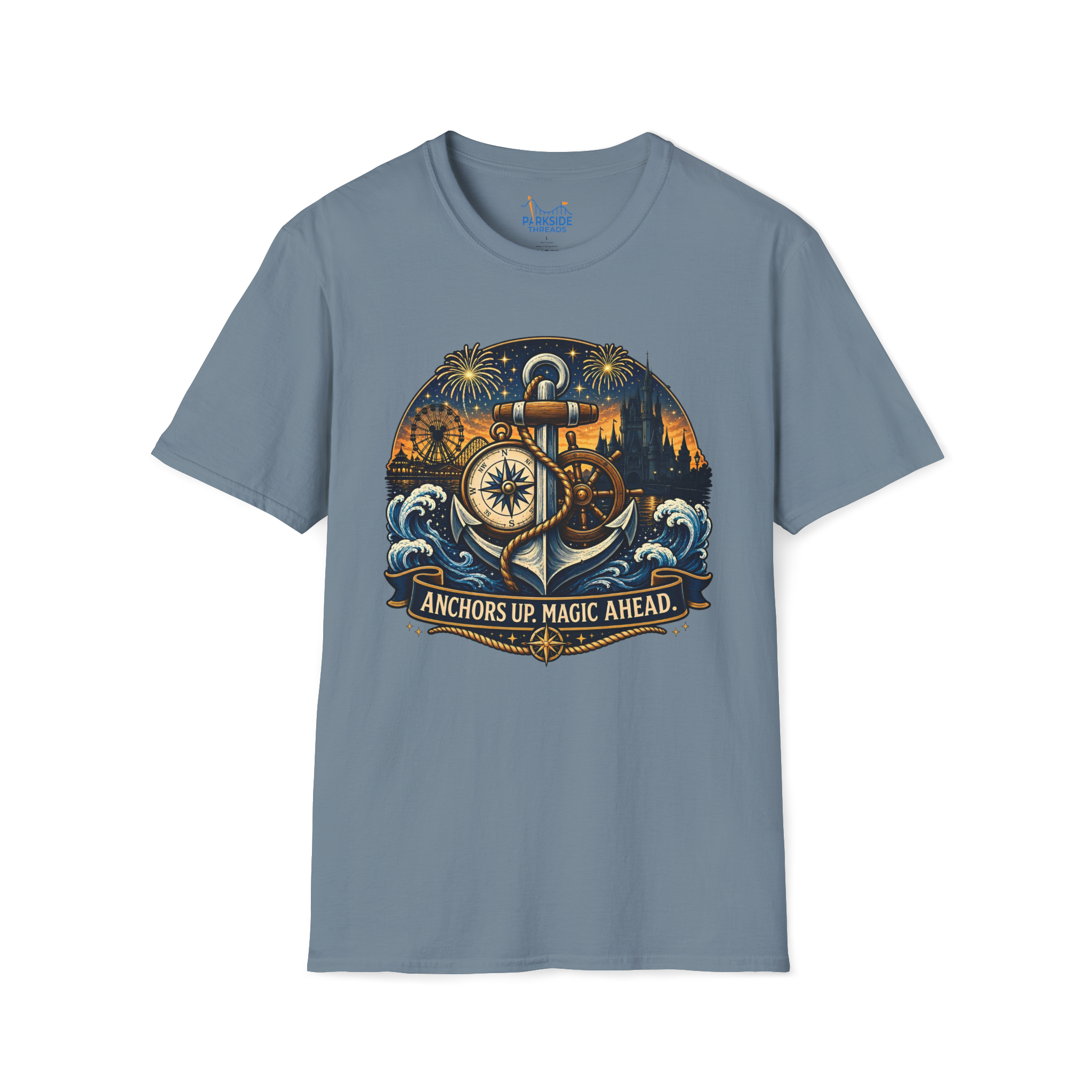 Anchors Up Magic Ahead Navy Shirt