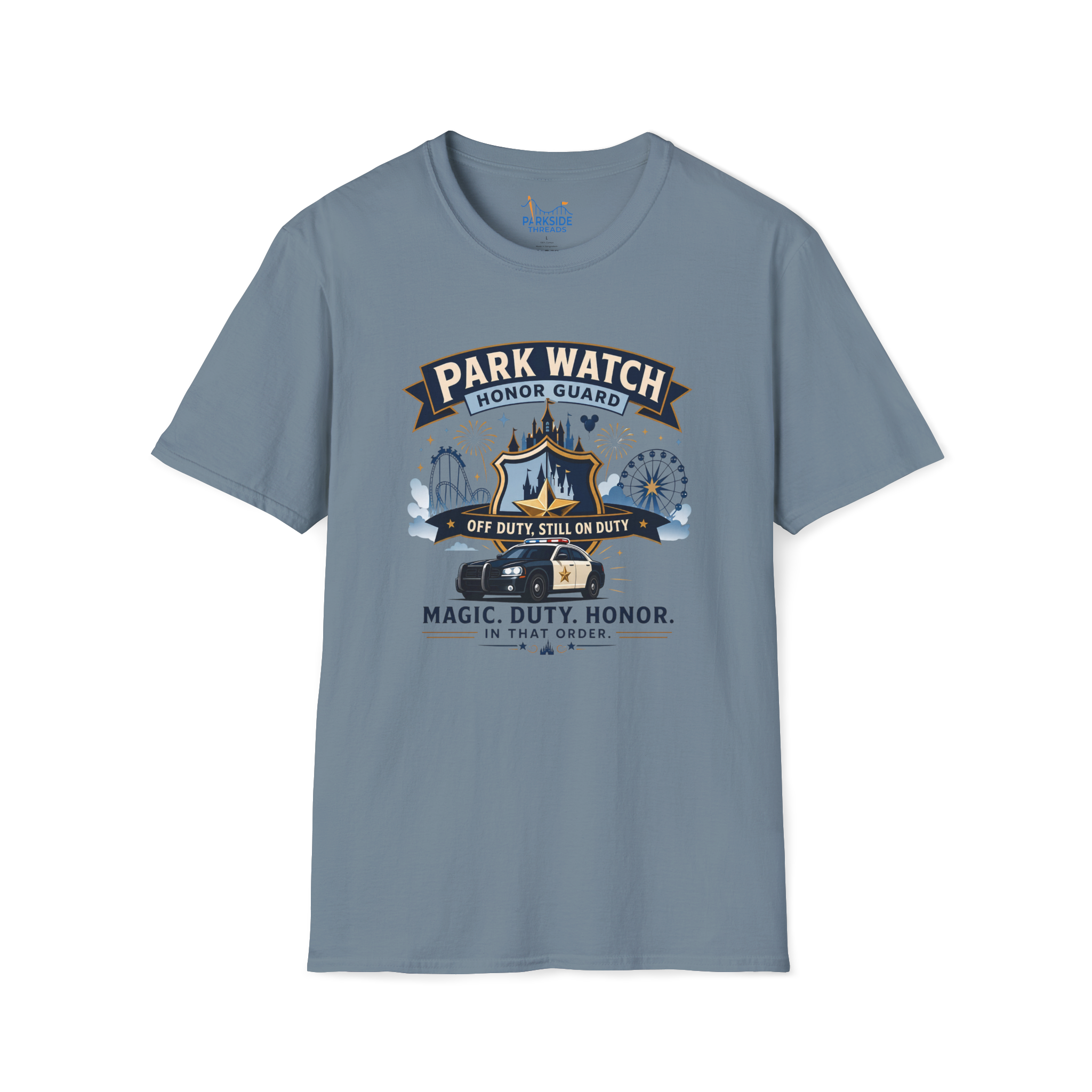 Park Watch Honor Guard Police Officer Theme Park Shirt, Off Duty Cop Vacation Tee, Law Enforcement Gift