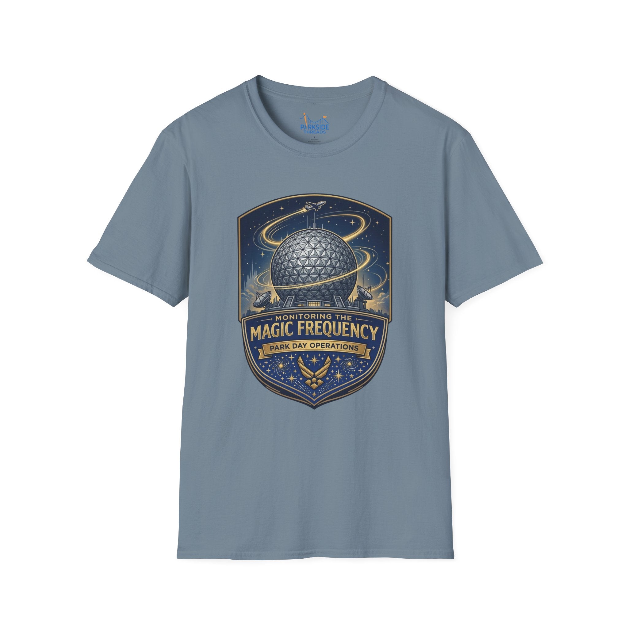 Monitoring the Magic Frequency Air Force Theme Park T-Shirt