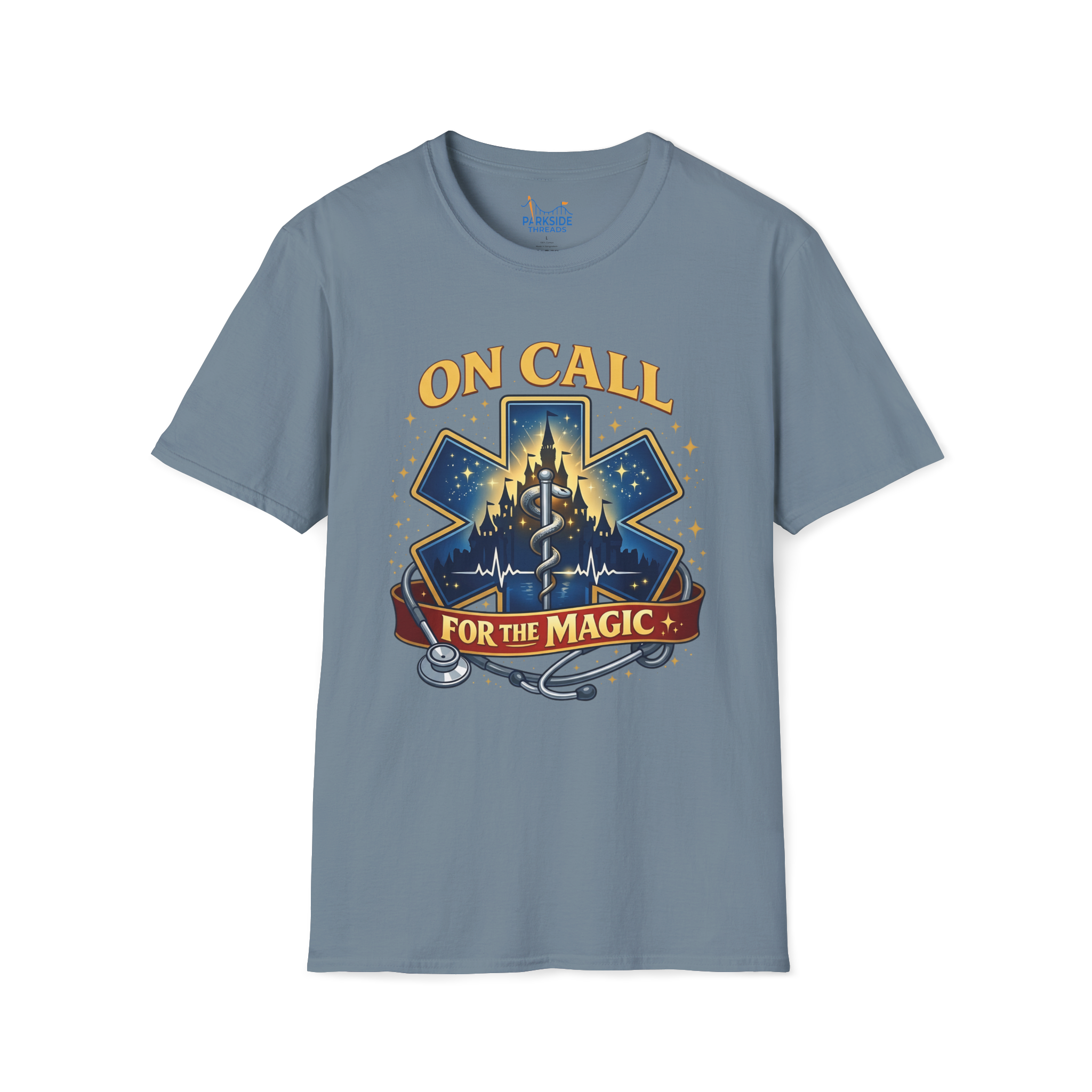 On Call For The Magic EMS First Responder Theme Park T-Shirt