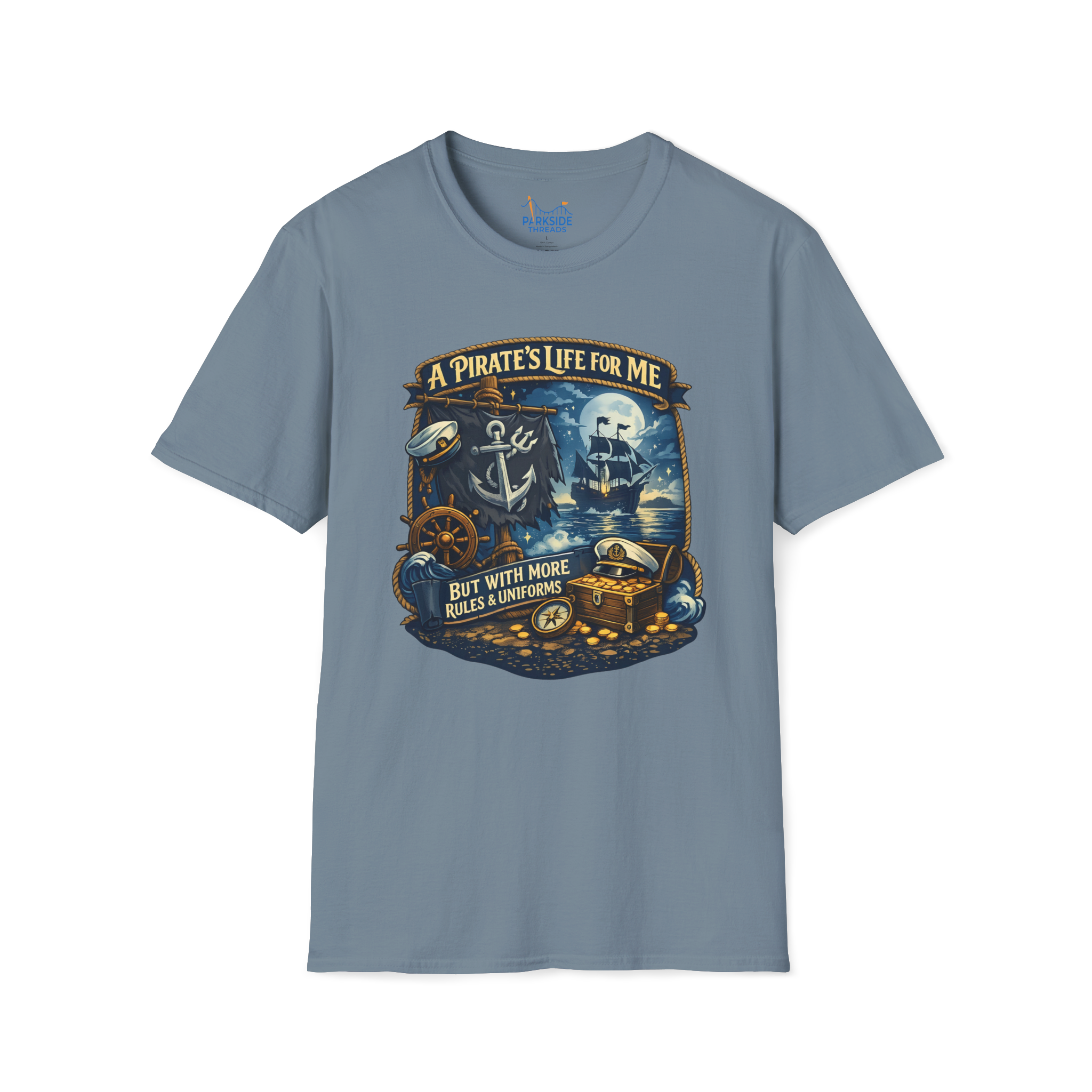 Pirate Life Navy Vacation Shirt